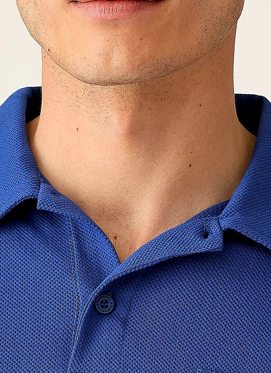 Clear Night polo shirt for men, mesh cotton