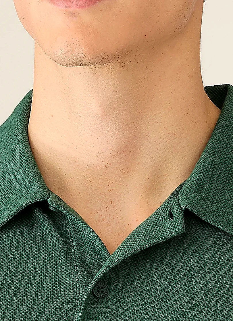 Forest polo shirt for men, mesh cotton