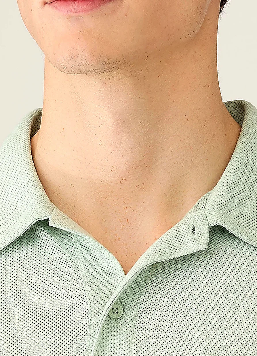 Laurel polo shirt for men, mesh cotton