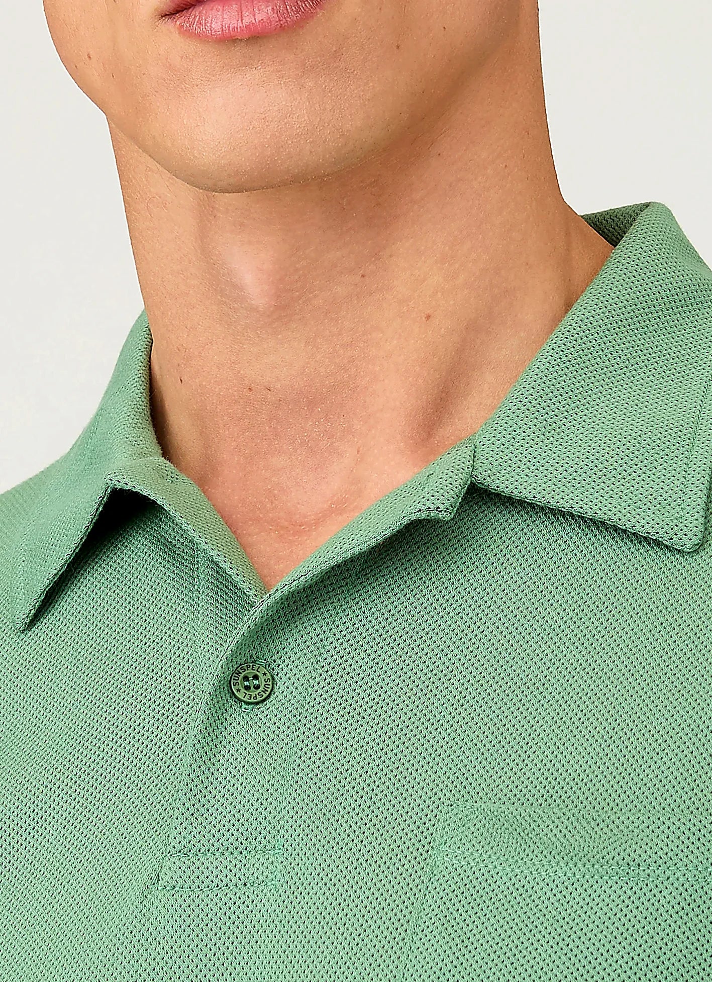 Thyme polo shirt for men, mesh cotton