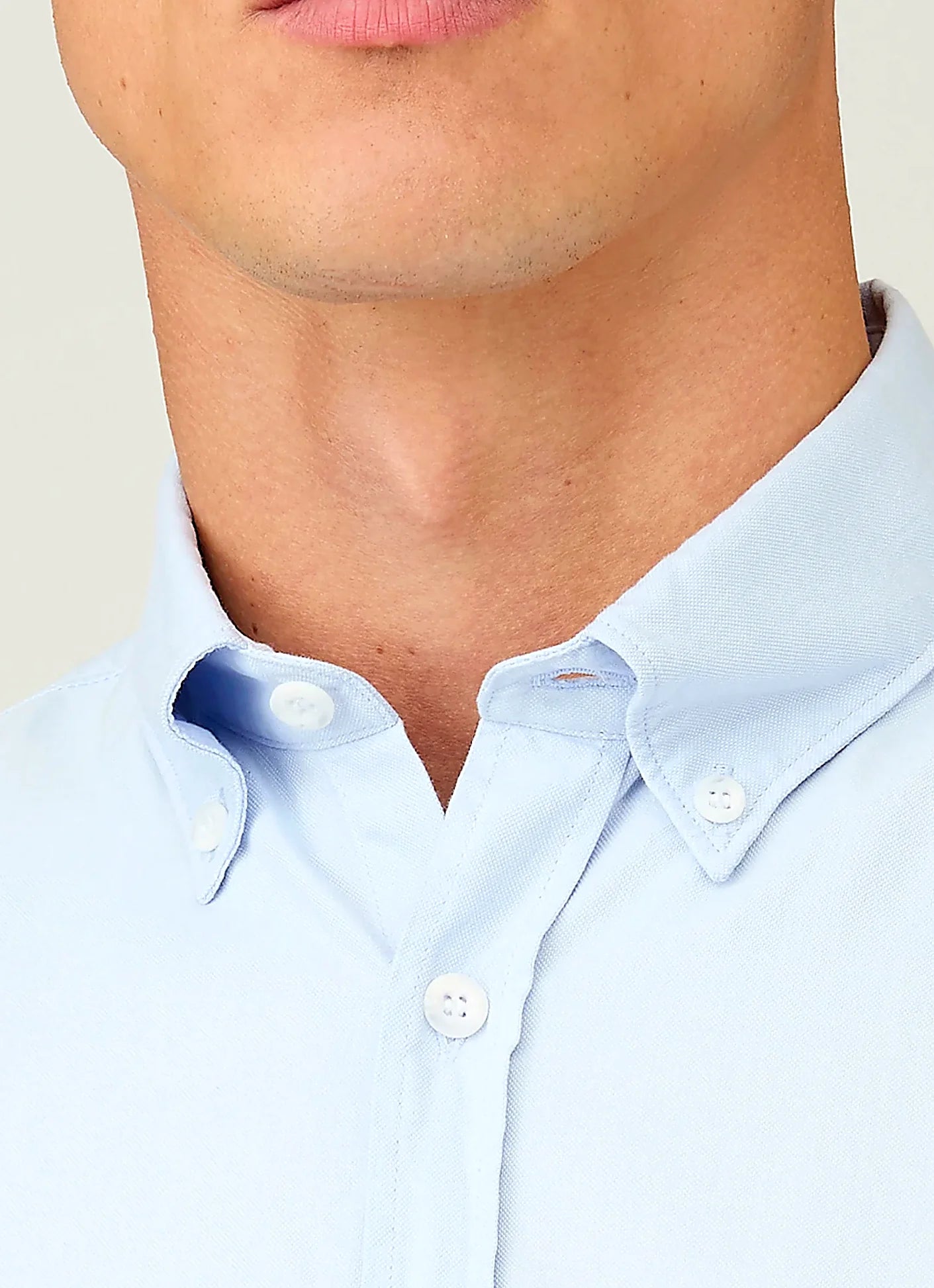 Light Blue Oxford shirt for men, cotton