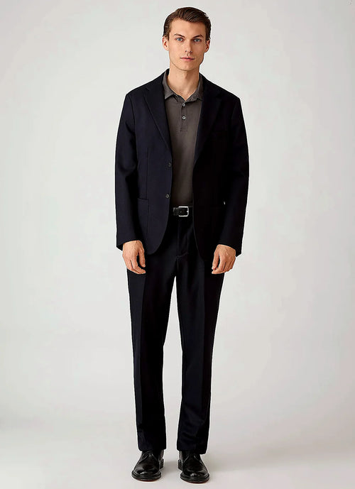 Anthracite jersey polo shirt in supima cotton, everyday wear
