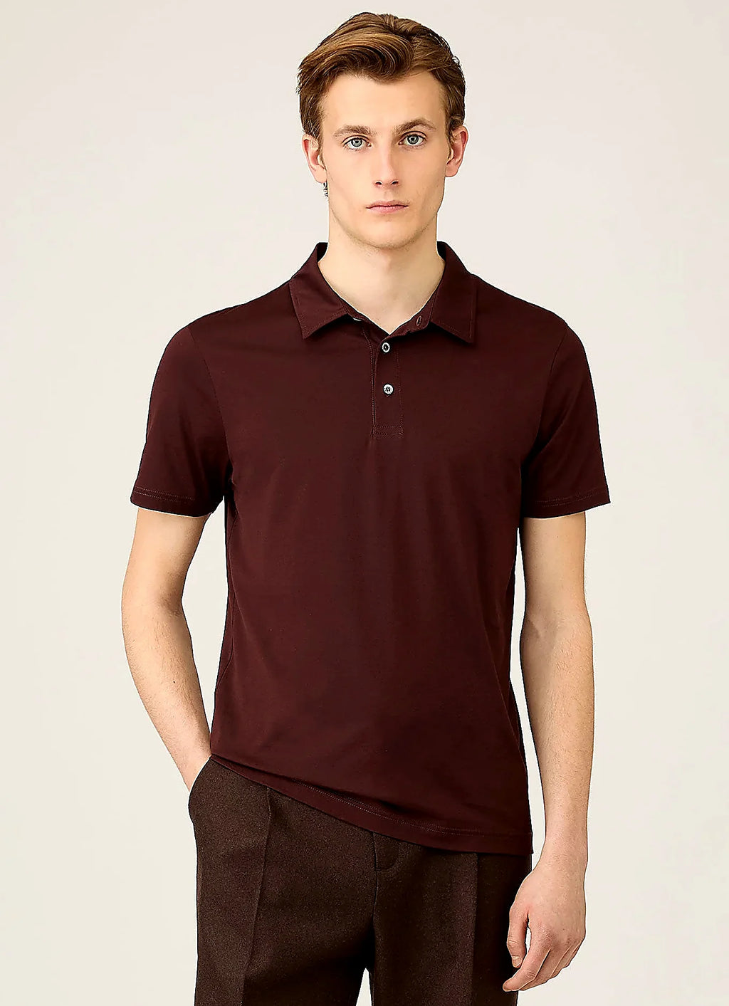Bakelite supima cotton jersey polo shirt for men