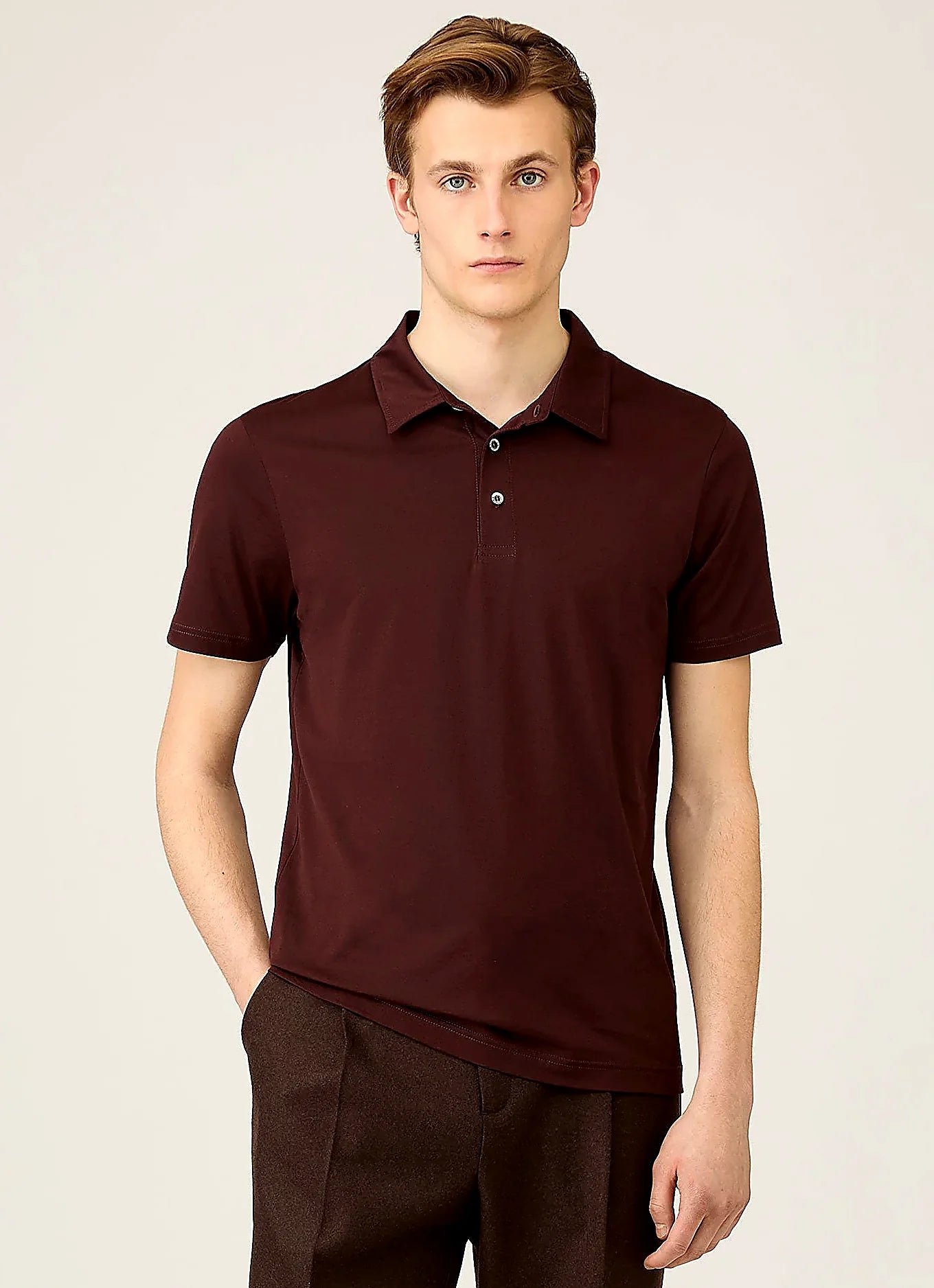 Bakelite supima cotton jersey polo shirt for men