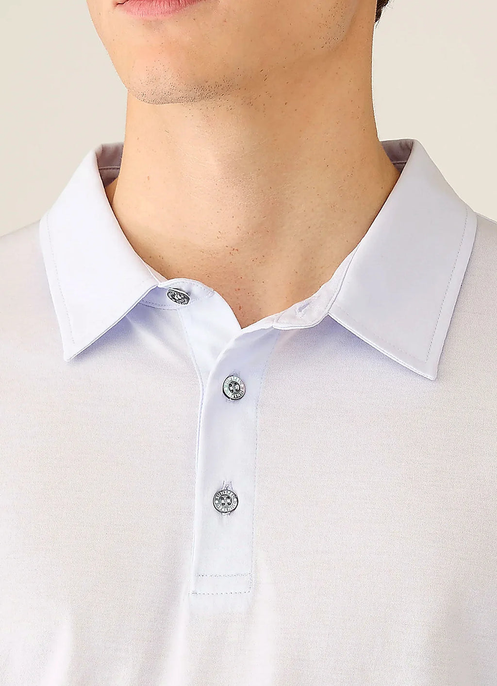 Light Blue jersey polo shirt for men, supima cotton