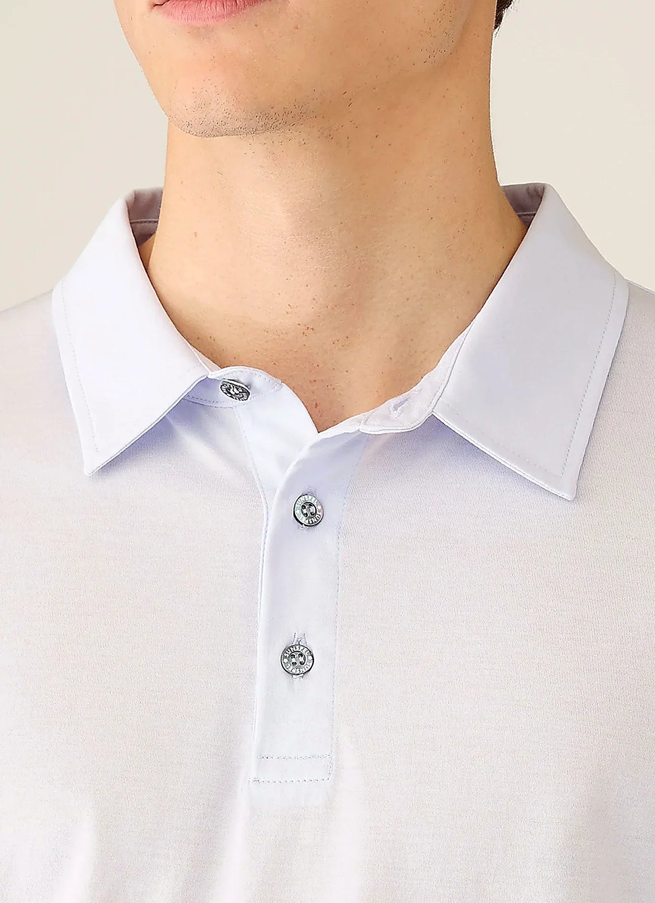 Light Blue jersey polo shirt for men, supima cotton