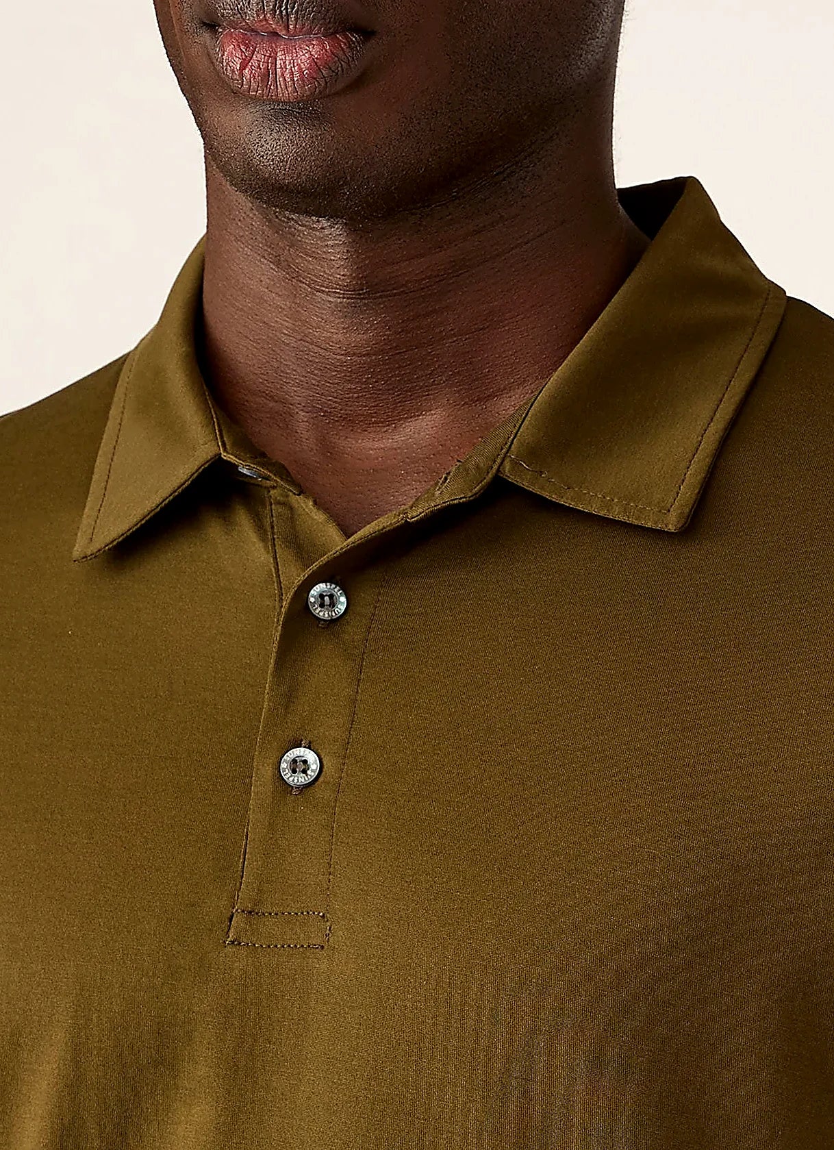 Loden Green jersey polo shirt for men, supima cotton