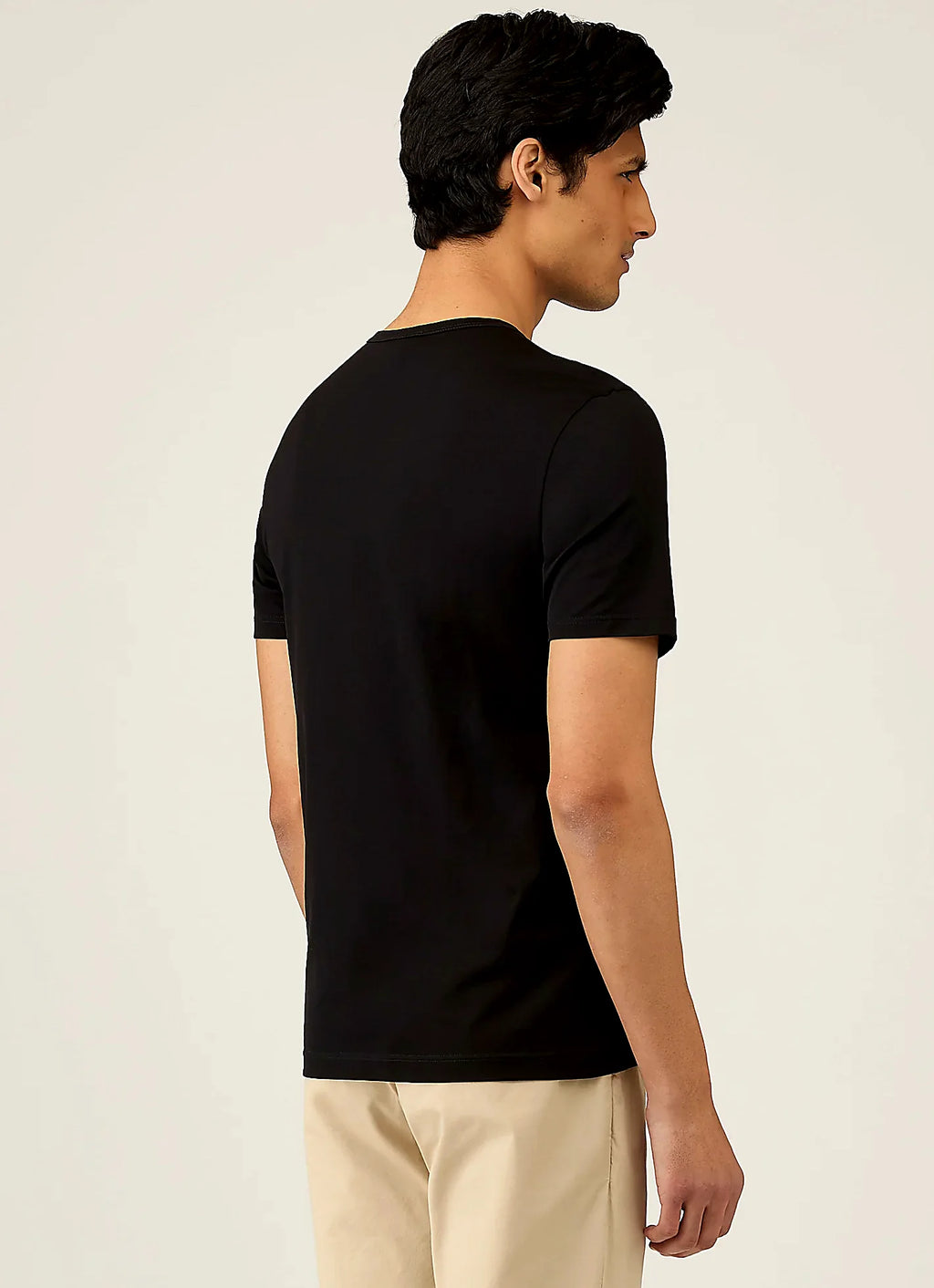 Men's cotton T-shirt in Black