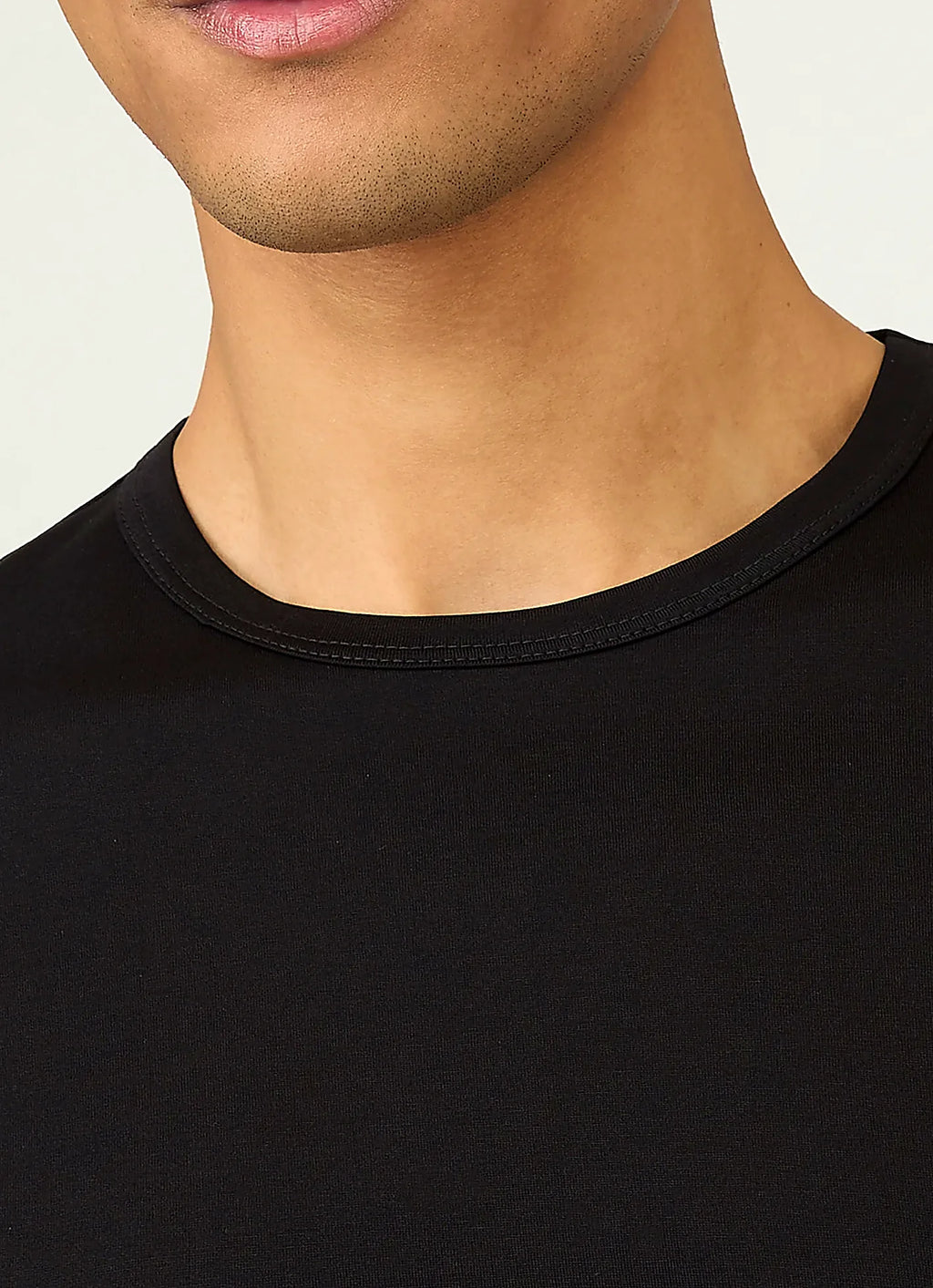 Black T-shirt for men, cotton