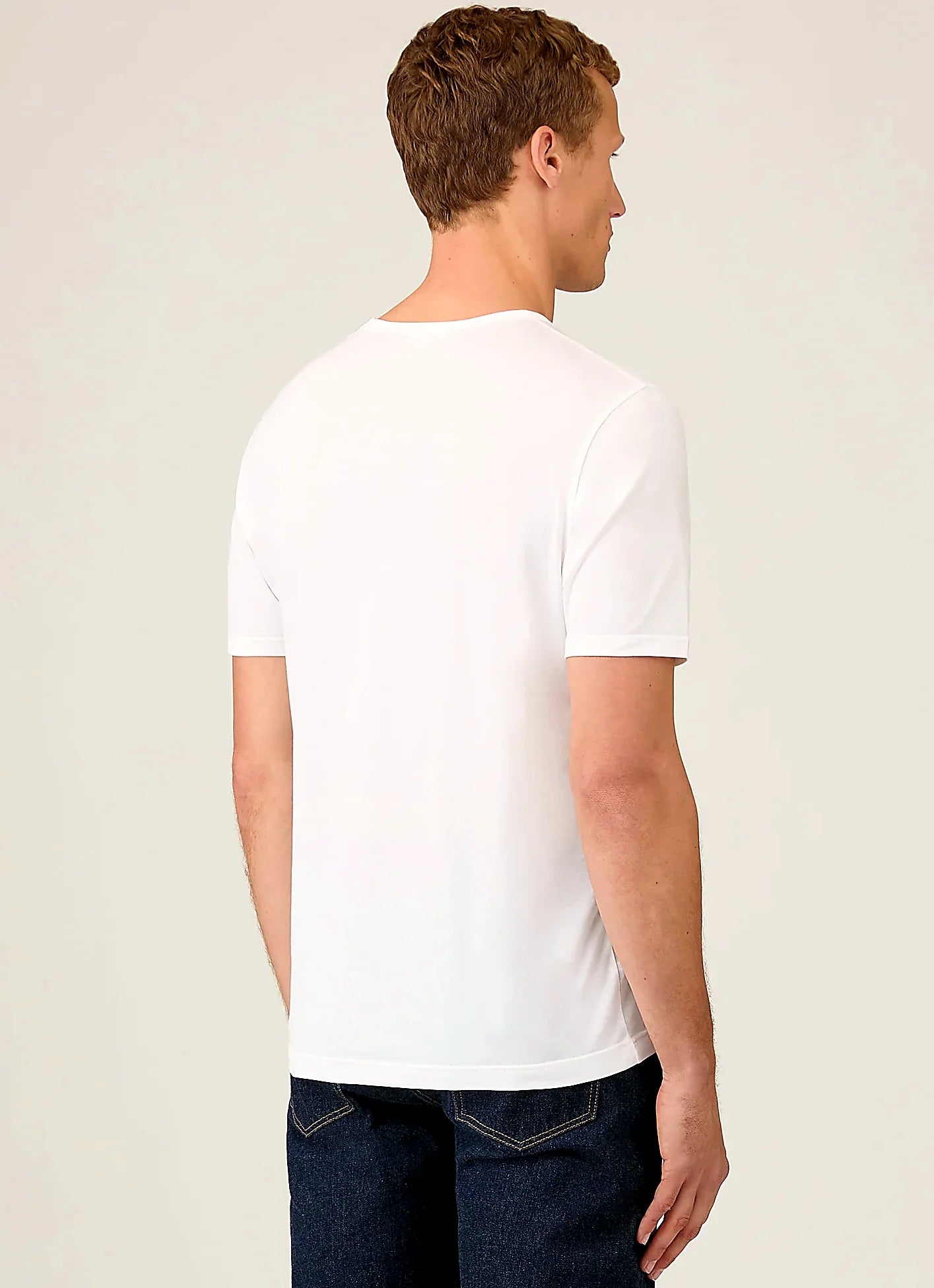 Men's cotton T-shirt in White