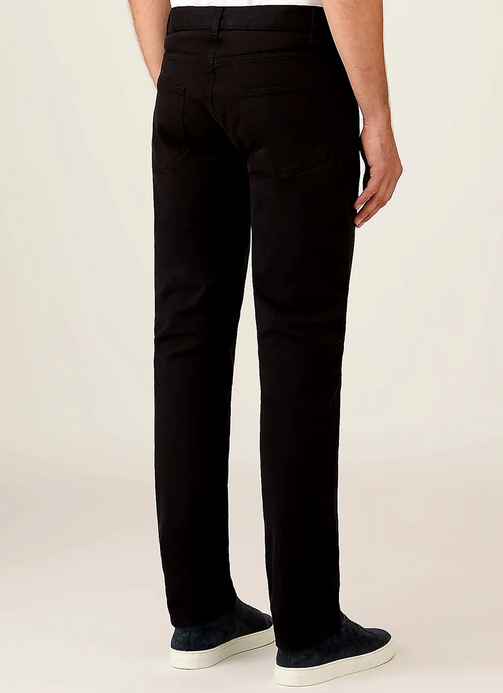 Men's cotton drill trouser in Black