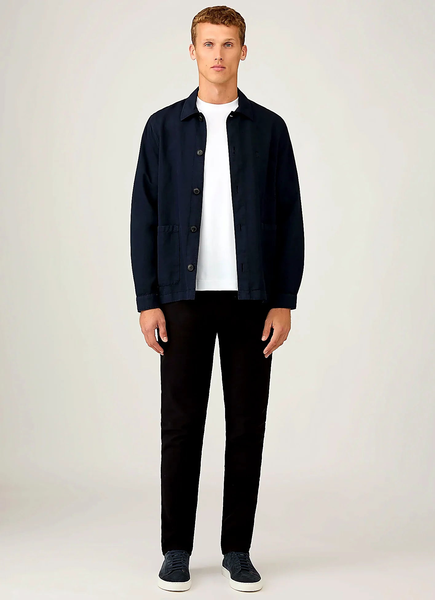 Black trouser in cotton drill, everyday wear