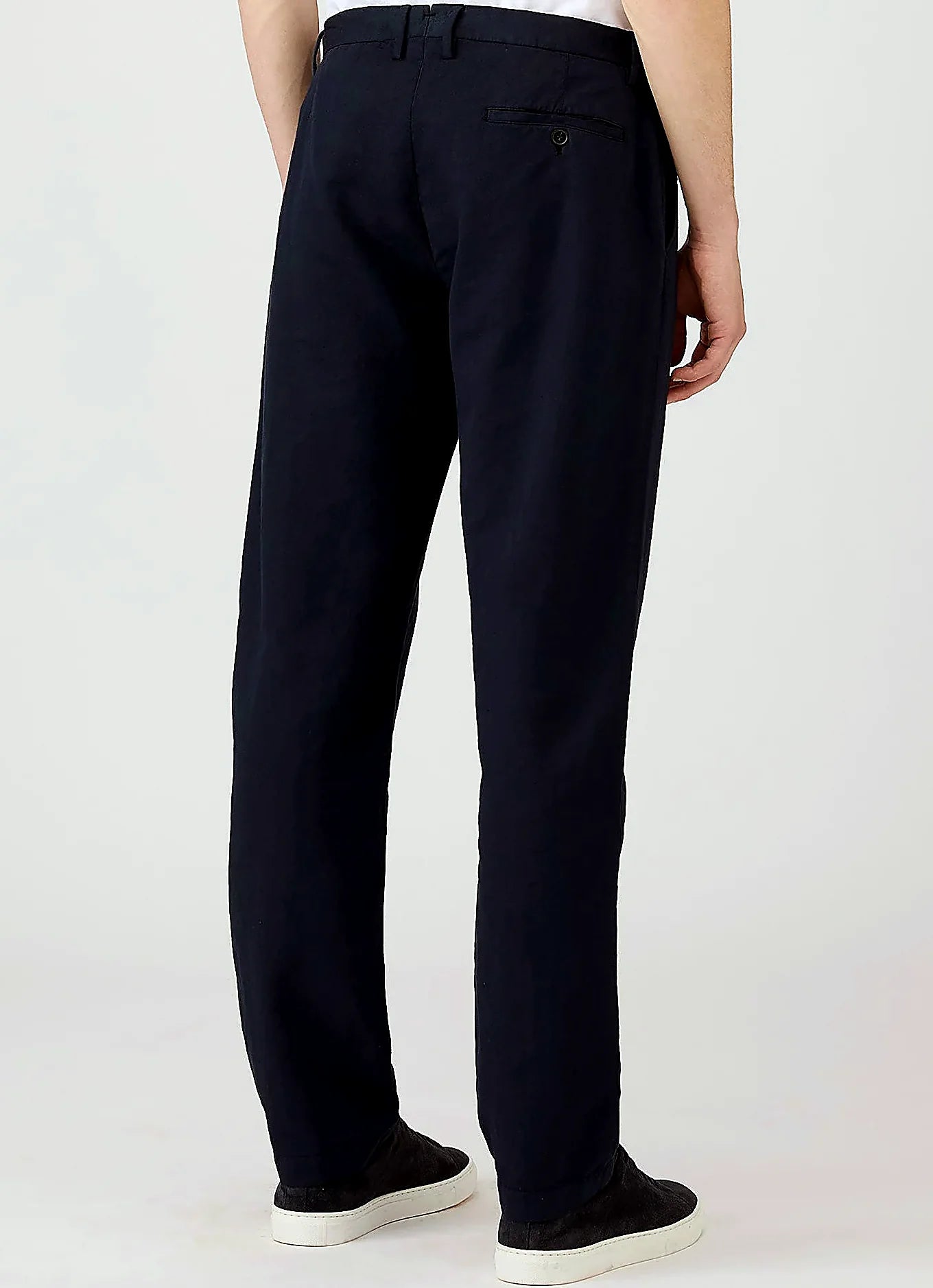 Men's cotton linen trouser in Navy