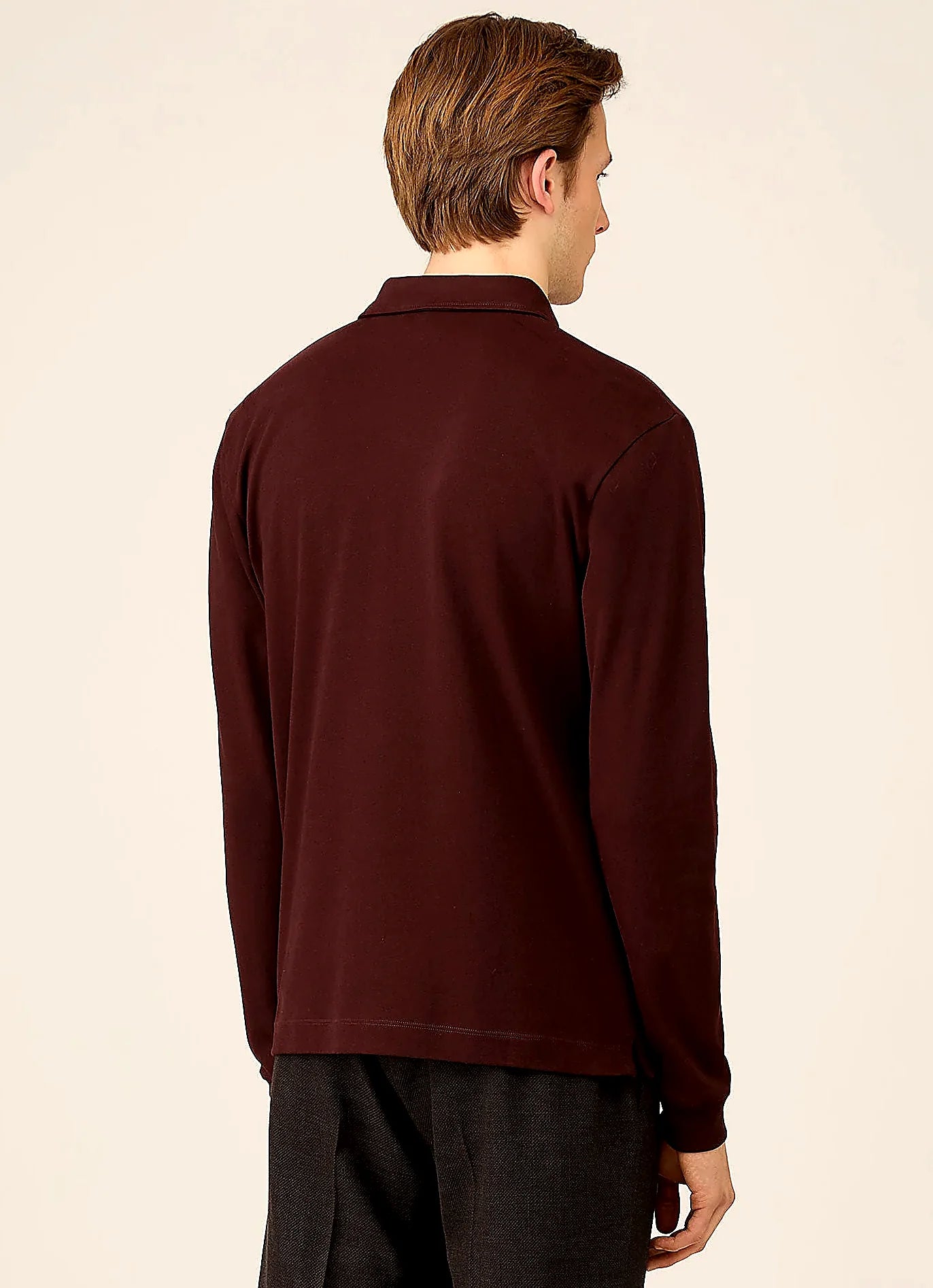 Men's rugby polo shirt in Bakelite