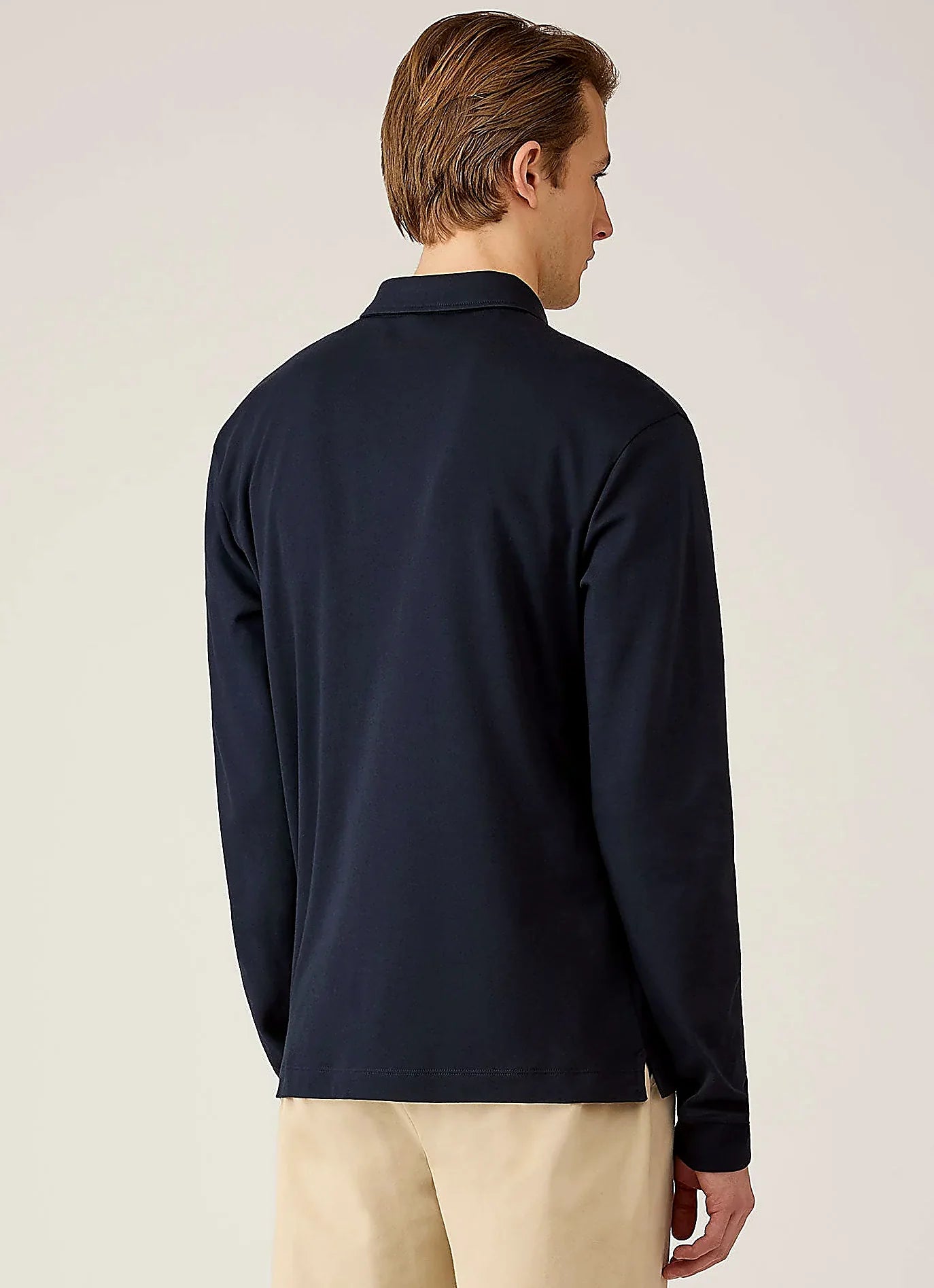 Men's rugby polo shirt in Midnight Navy