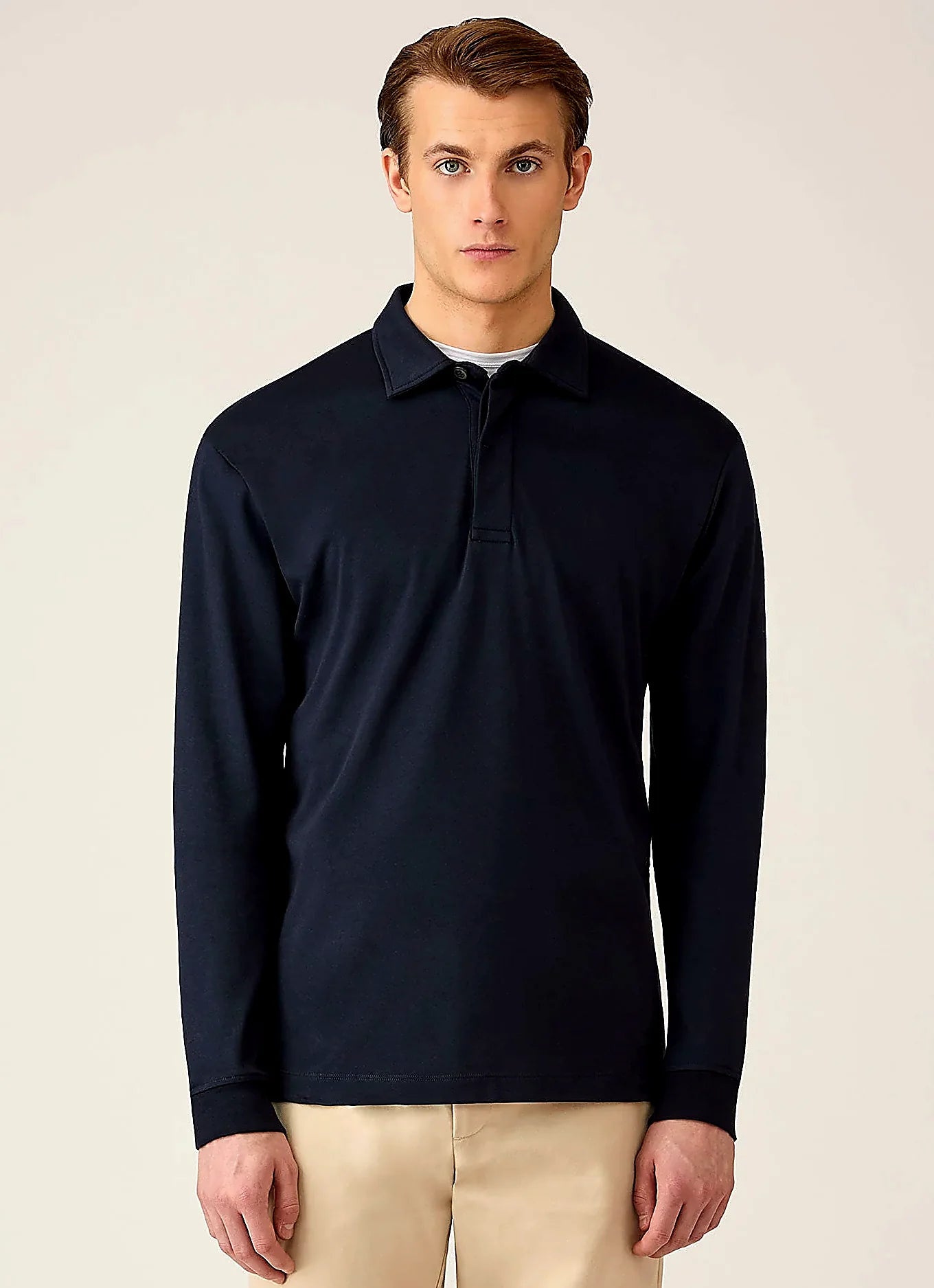 Midnight Navy rugby polo shirt for men