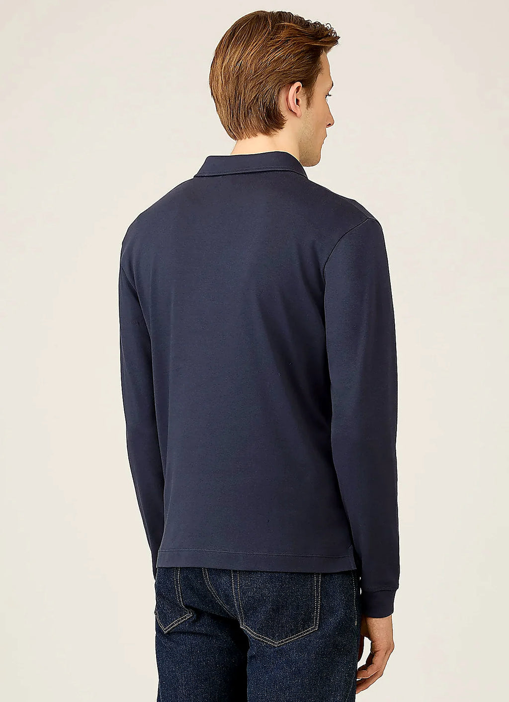 Men's rugby polo shirt in Navy