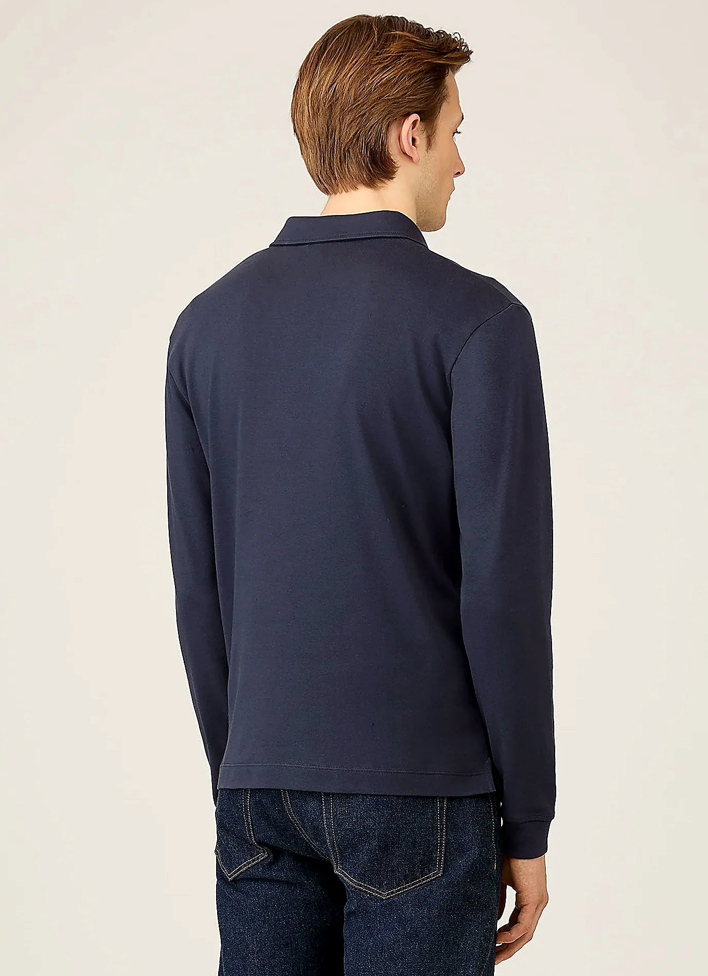 Men's rugby polo shirt in Navy