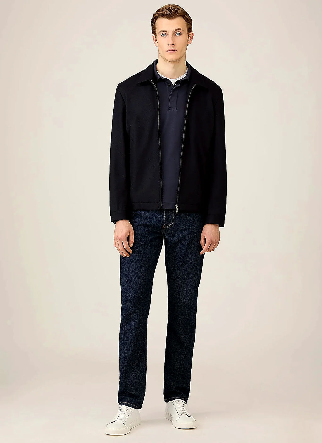 Navy rugby polo shirt, everyday wear
