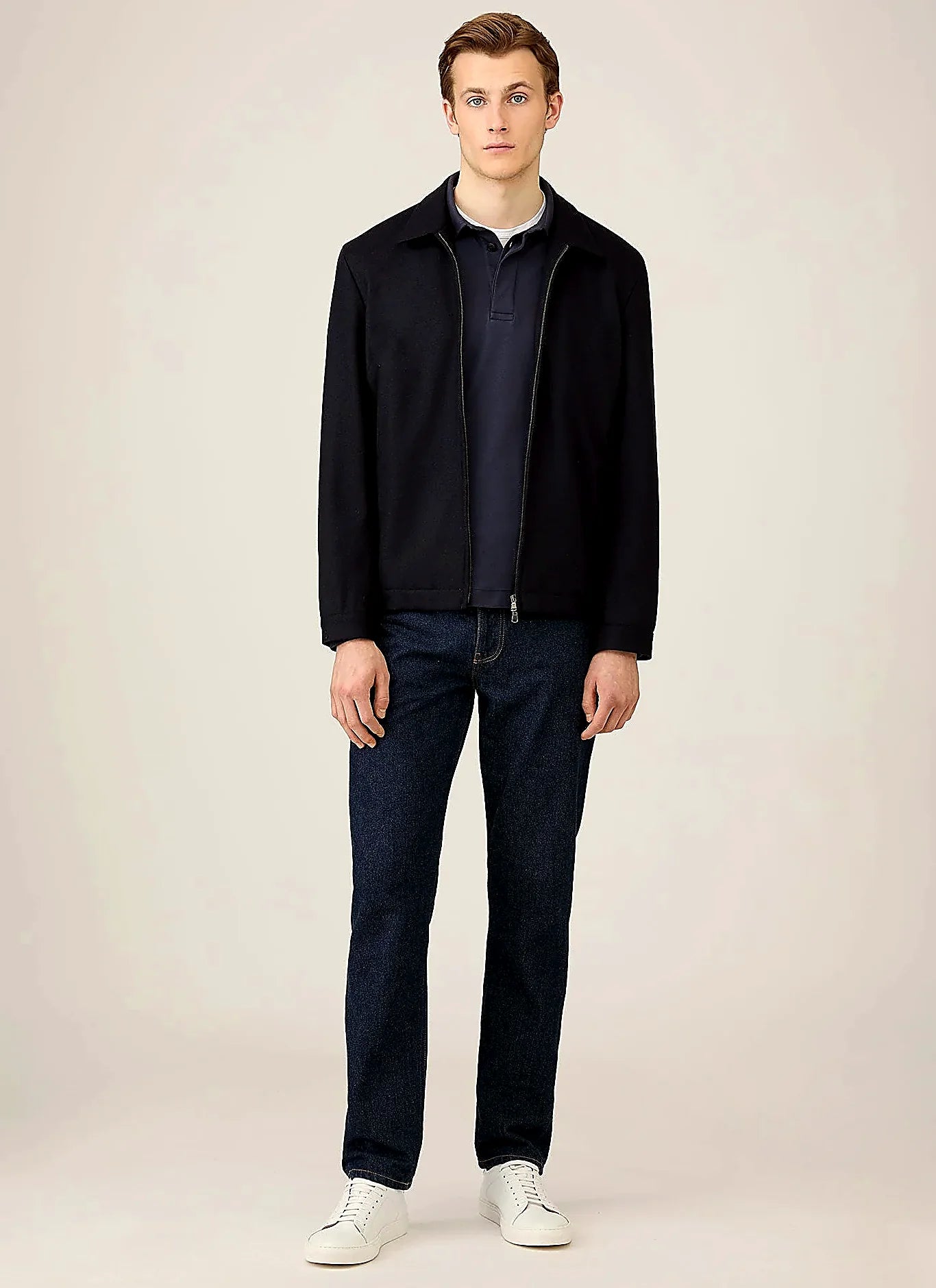Navy rugby polo shirt, everyday wear