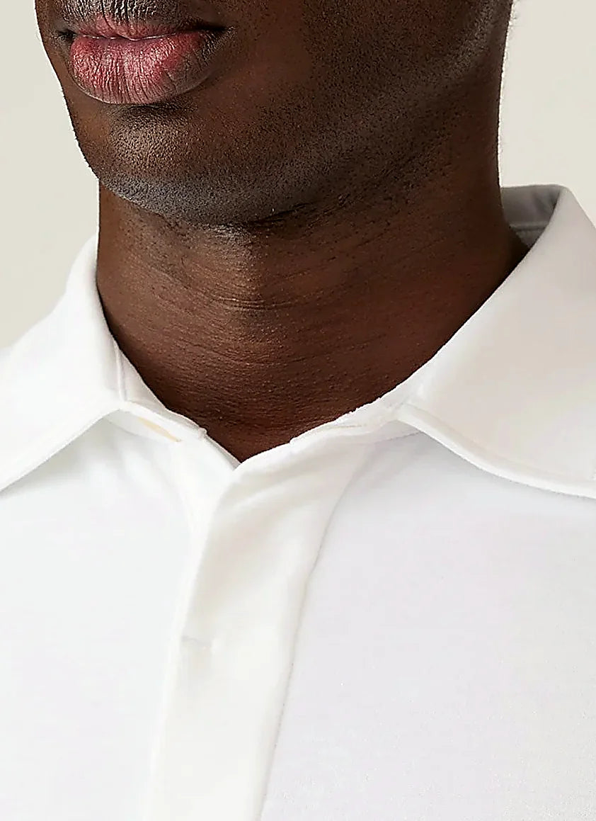 Men's rugby polo shirt in White
