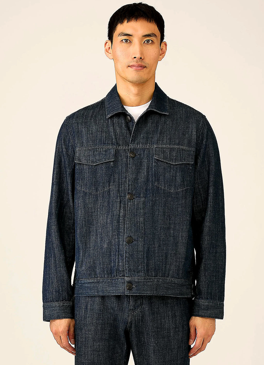 Rinse Wash japanese denim denim jacket for men