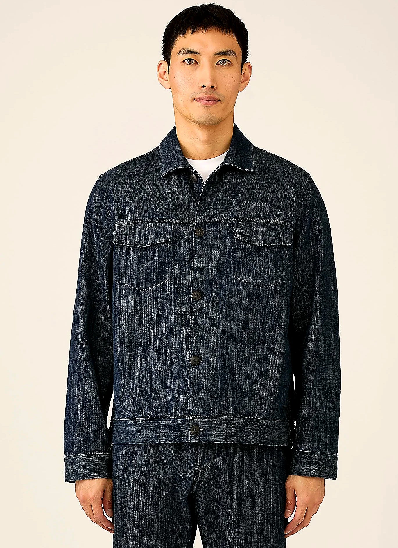 Rinse Wash japanese denim denim jacket for men