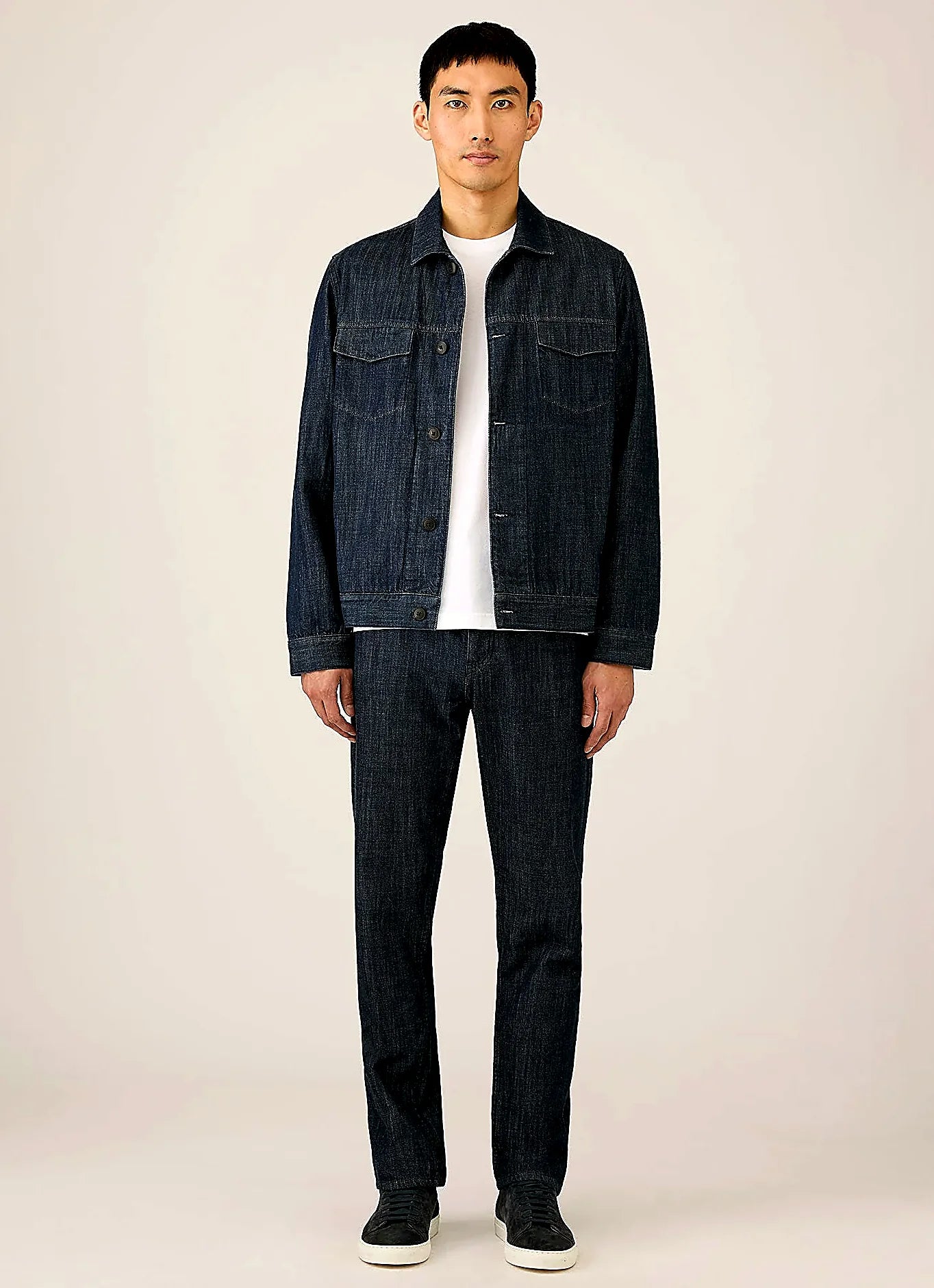 Rinse Wash denim jacket in japanese denim, regular fit