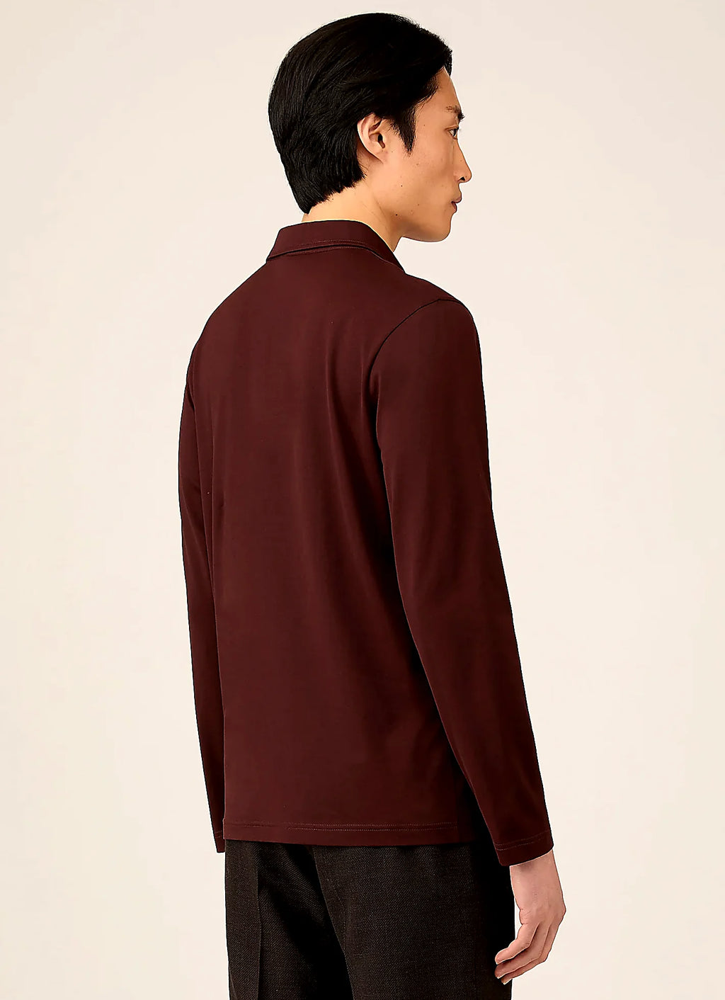 Men's jersey jersey polo shirt in Bakelite