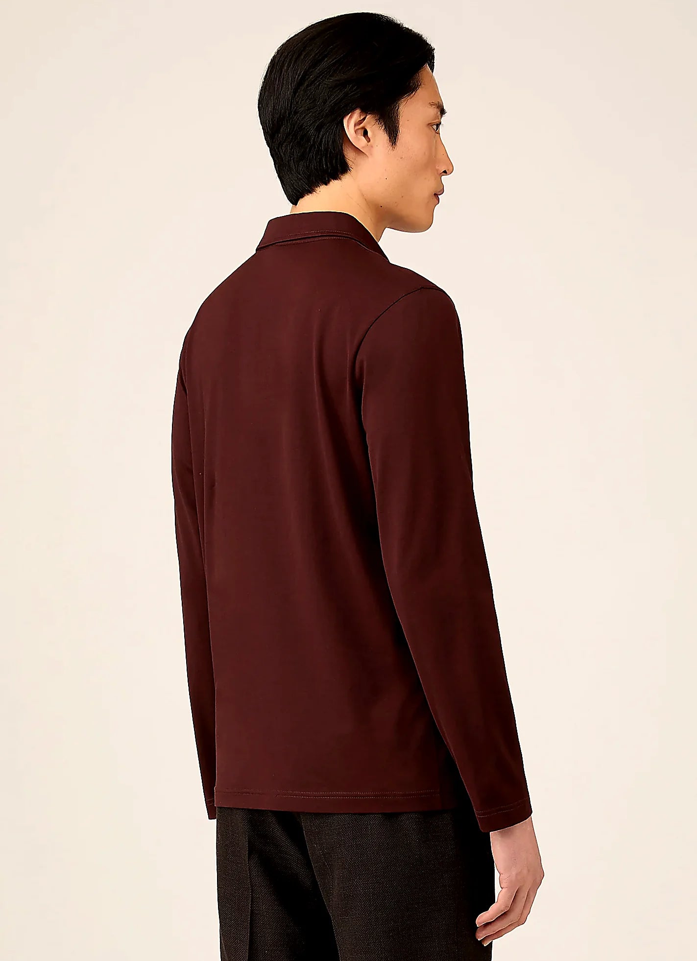 Men's jersey jersey polo shirt in Bakelite