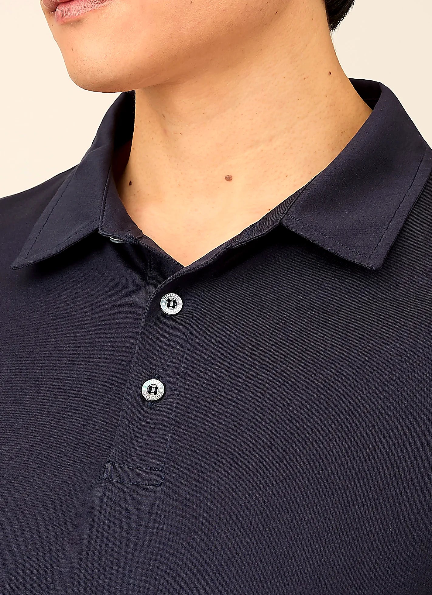 Navy jersey polo shirt for men, jersey