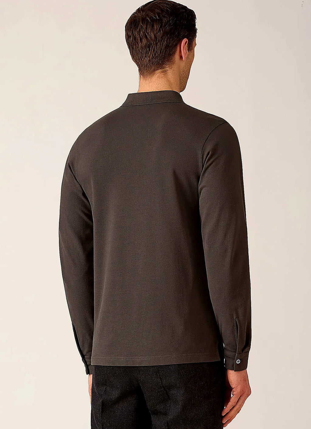 Men's supima cotton polo shirt in Anthracite