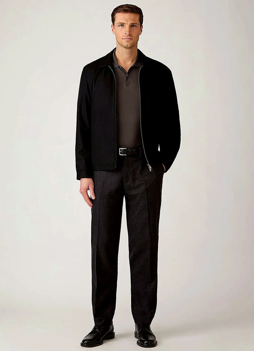 Anthracite polo shirt in supima cotton, everyday wear