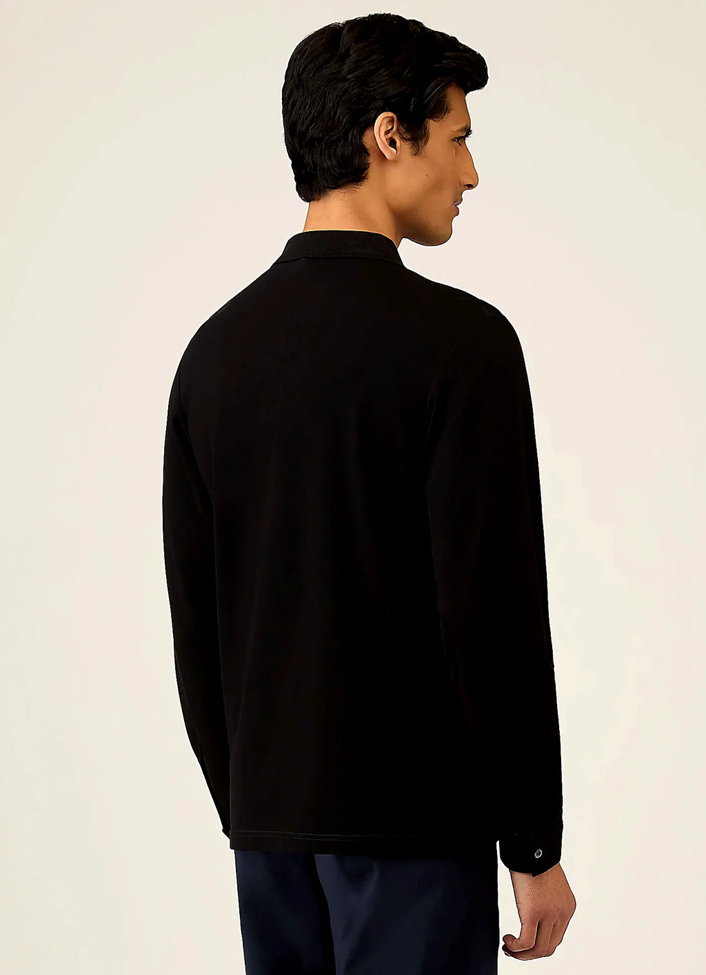 Men's supima cotton polo shirt in Black