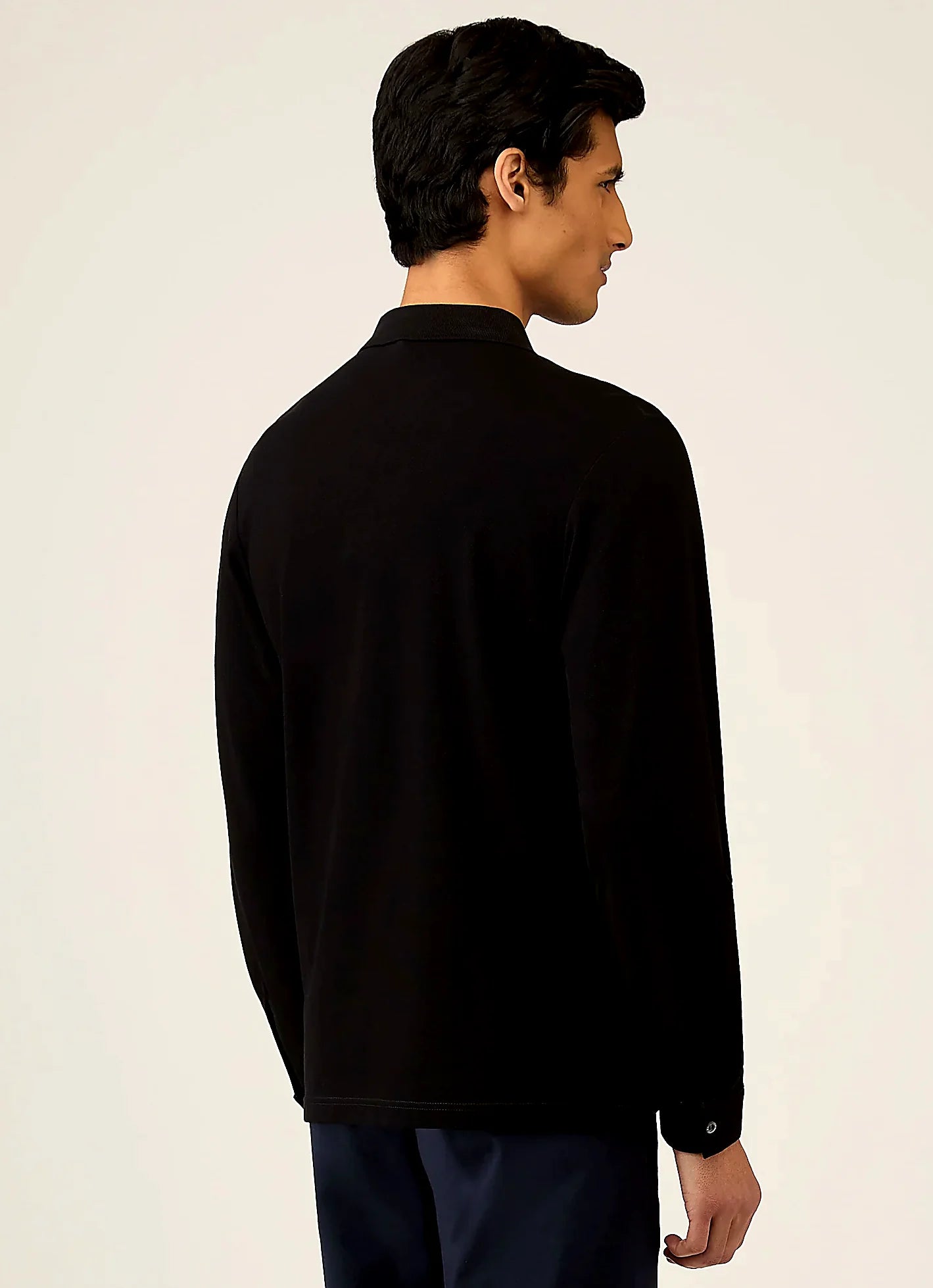 Men's supima cotton polo shirt in Black