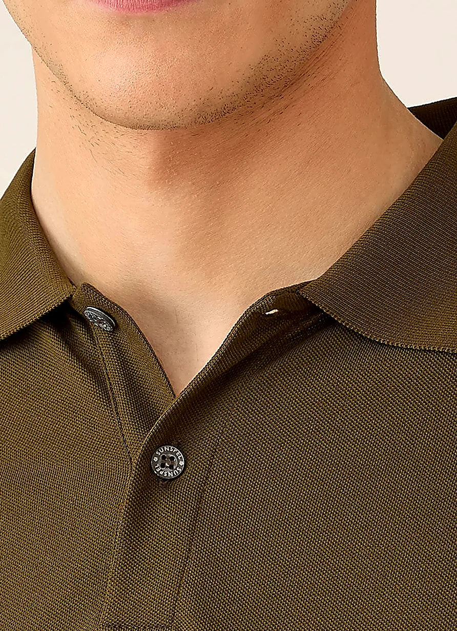 Men's supima cotton polo shirt in Loden Green