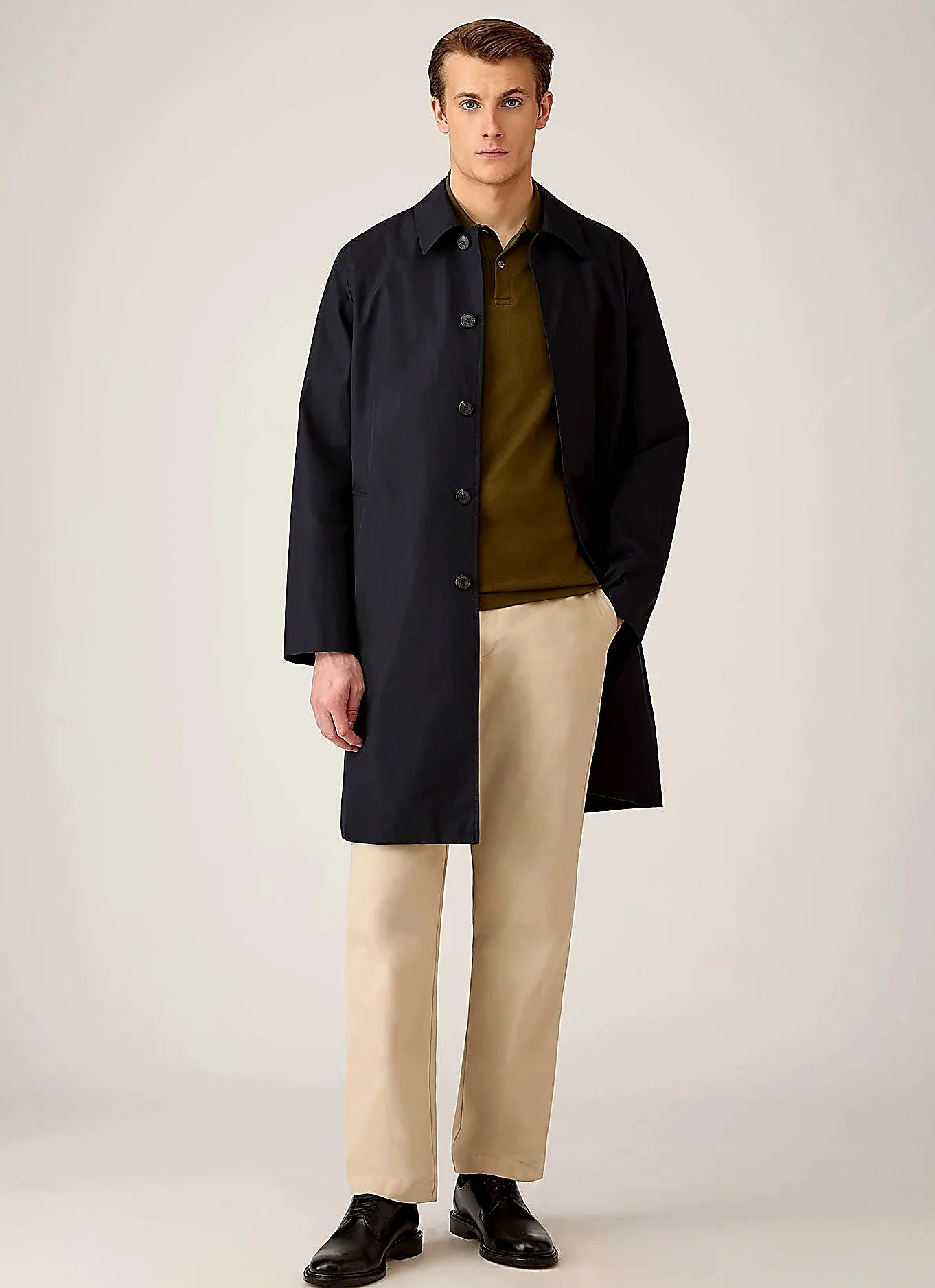 Loden Green polo shirt in supima cotton, everyday wear