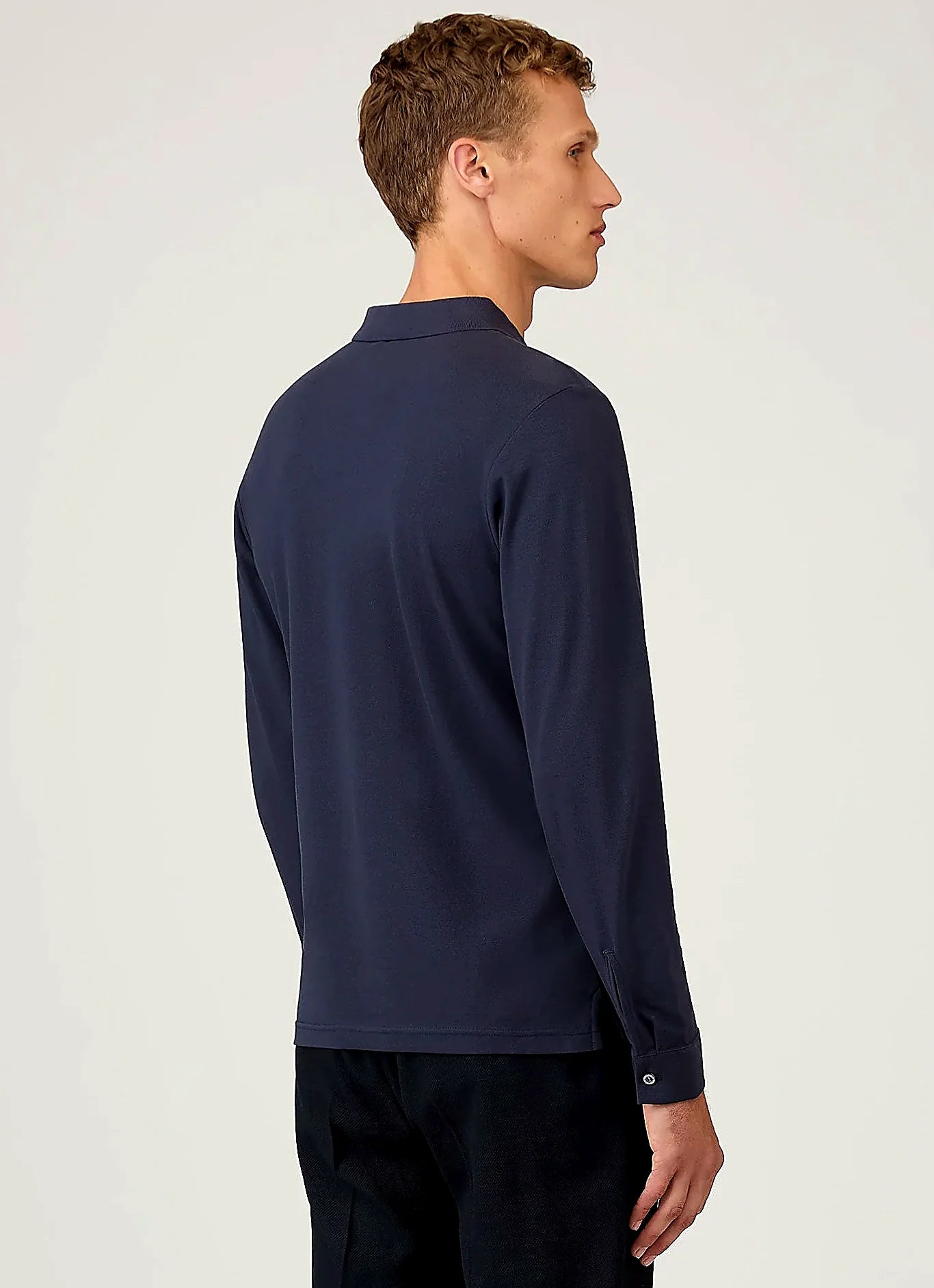 Men's supima cotton polo shirt in Navy