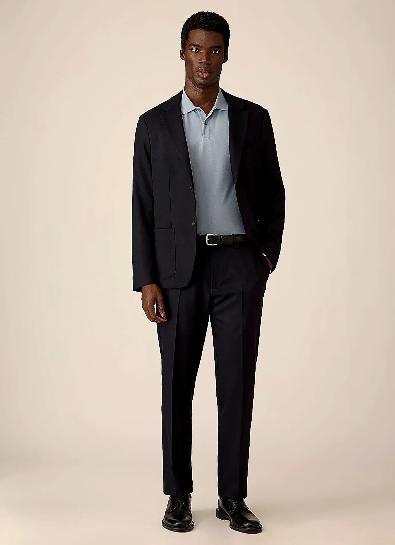 Powder Blue polo shirt in supima cotton, everyday wear