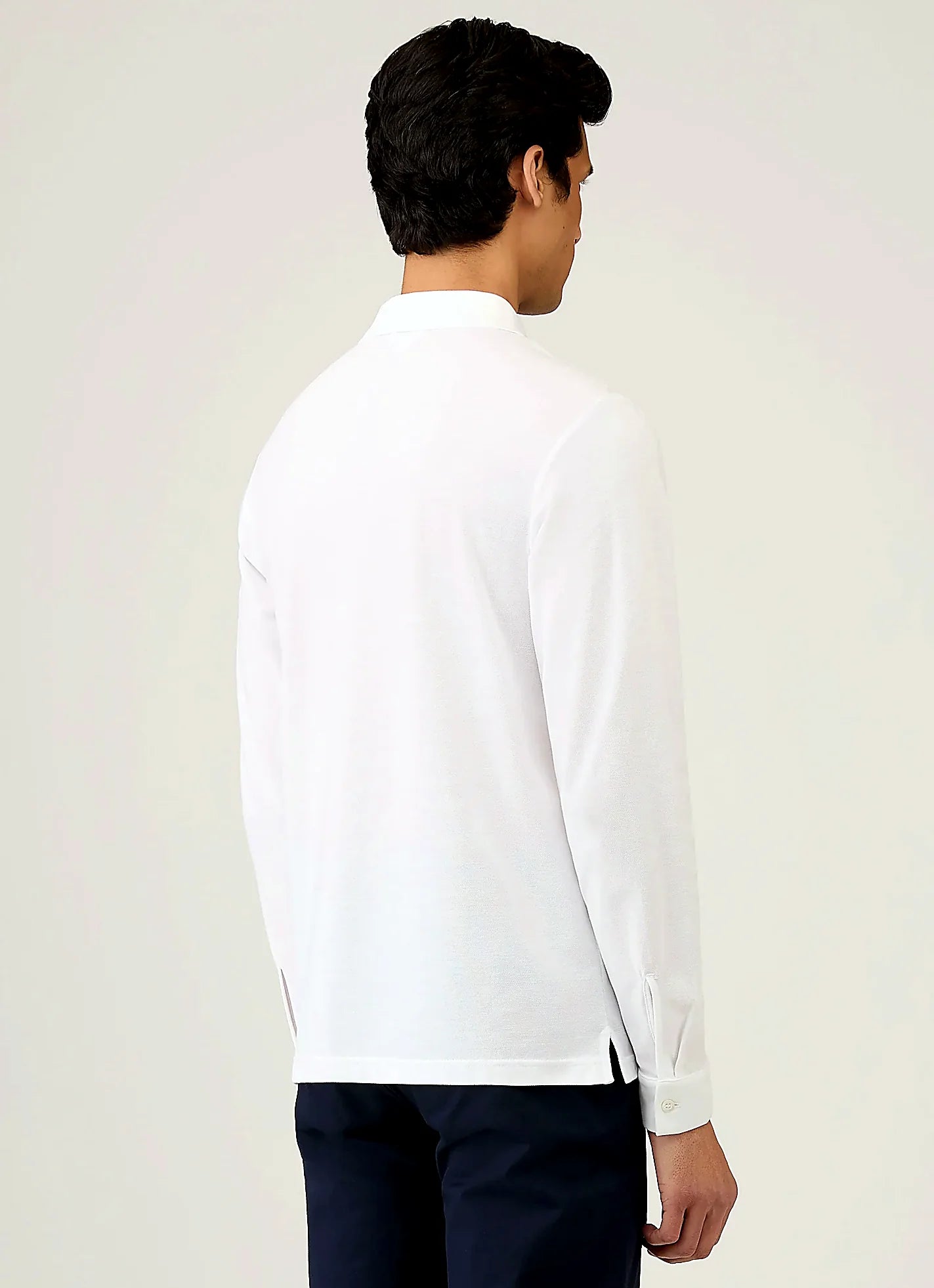 Men's supima cotton polo shirt in White