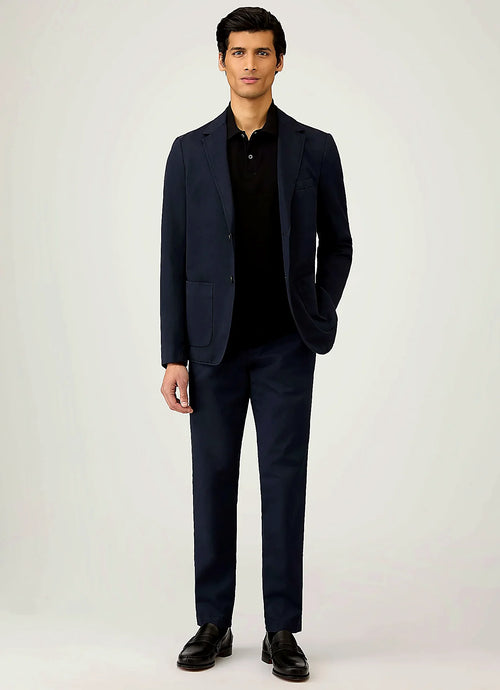 Black polo shirt in cotton, everyday wear