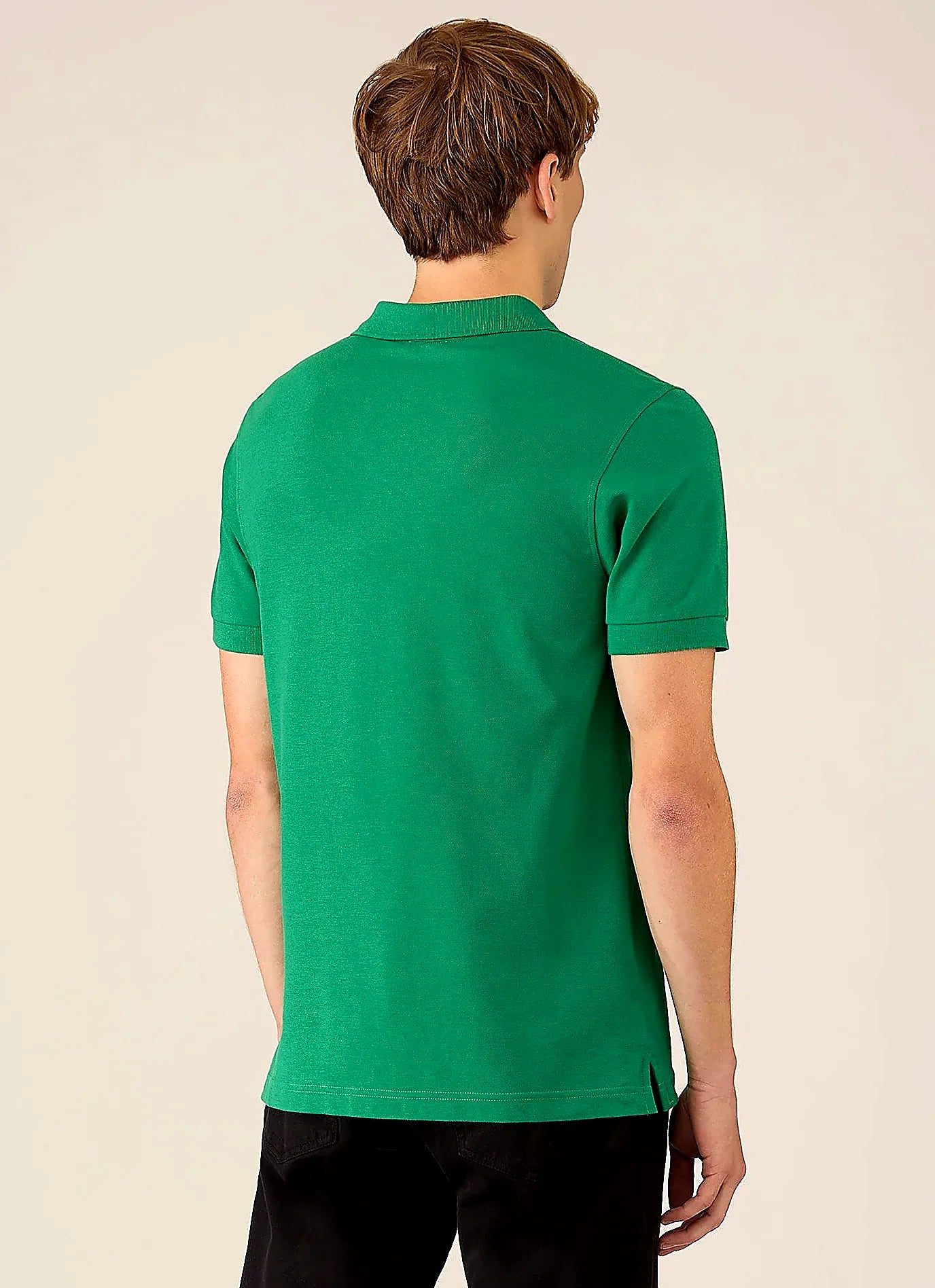 Men's supima cotton polo shirt in Bright Green