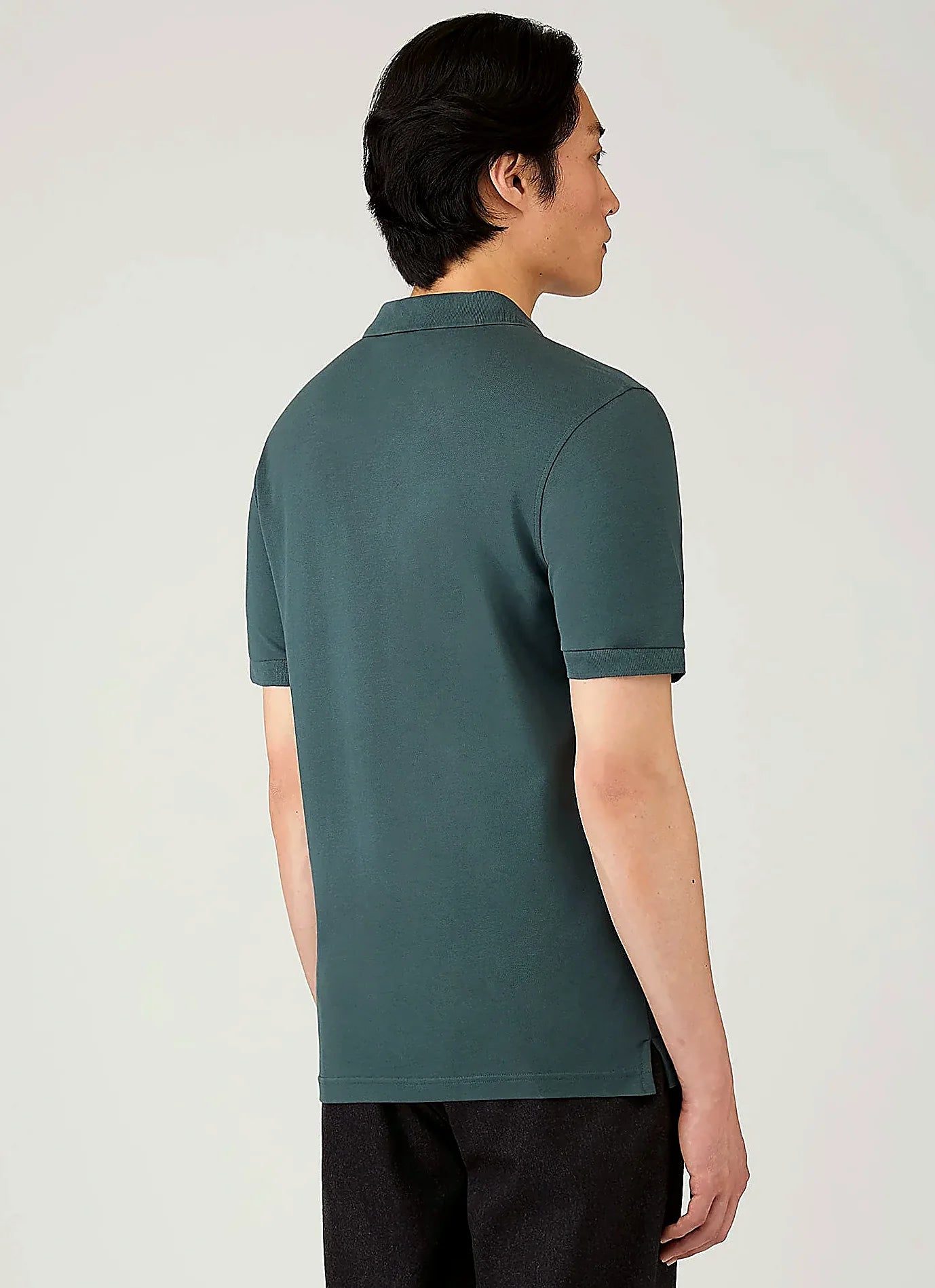 Men's supima cotton polo shirt in Dark Petrol