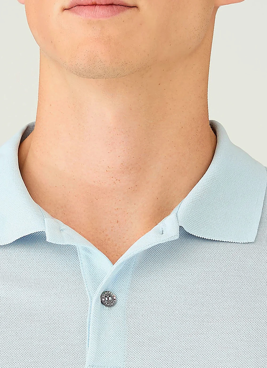 Frost Blue polo shirt for men, supima cotton