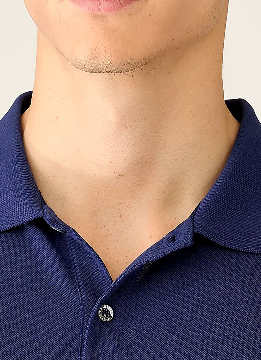 Ink Blue polo shirt for men, supima cotton
