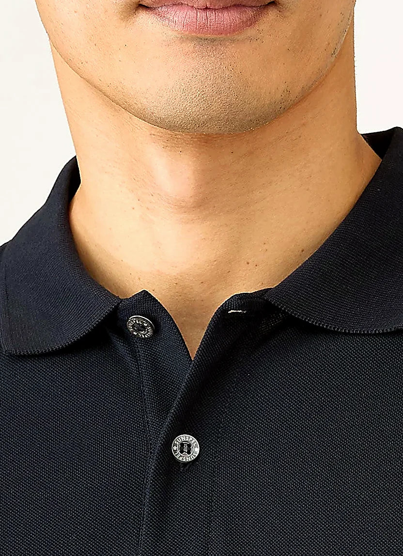Midnight Navy polo shirt for men, cotton