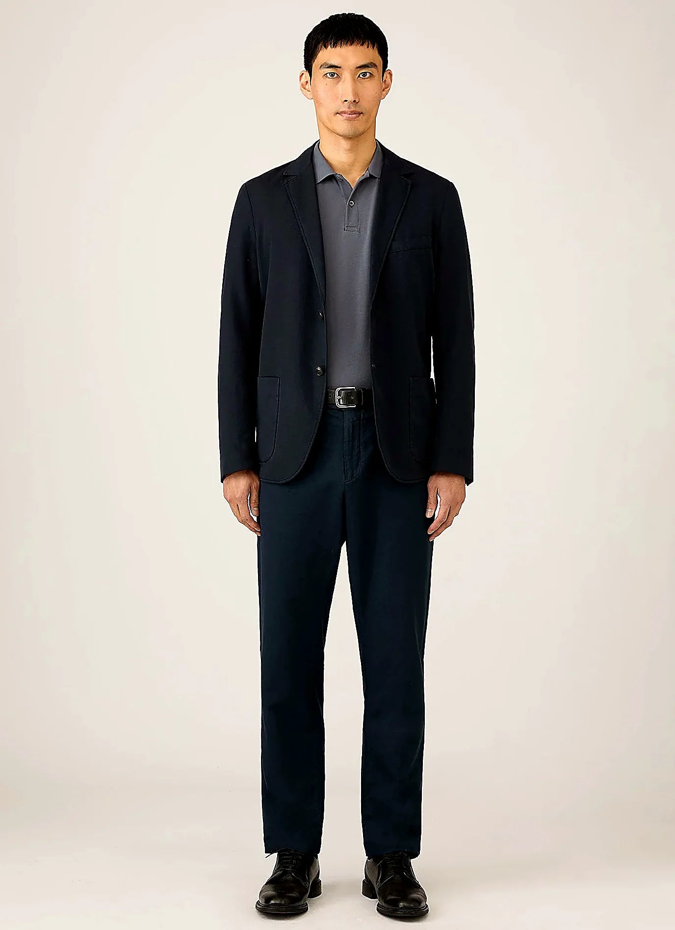 Slate Blue polo shirt in cotton, everyday wear