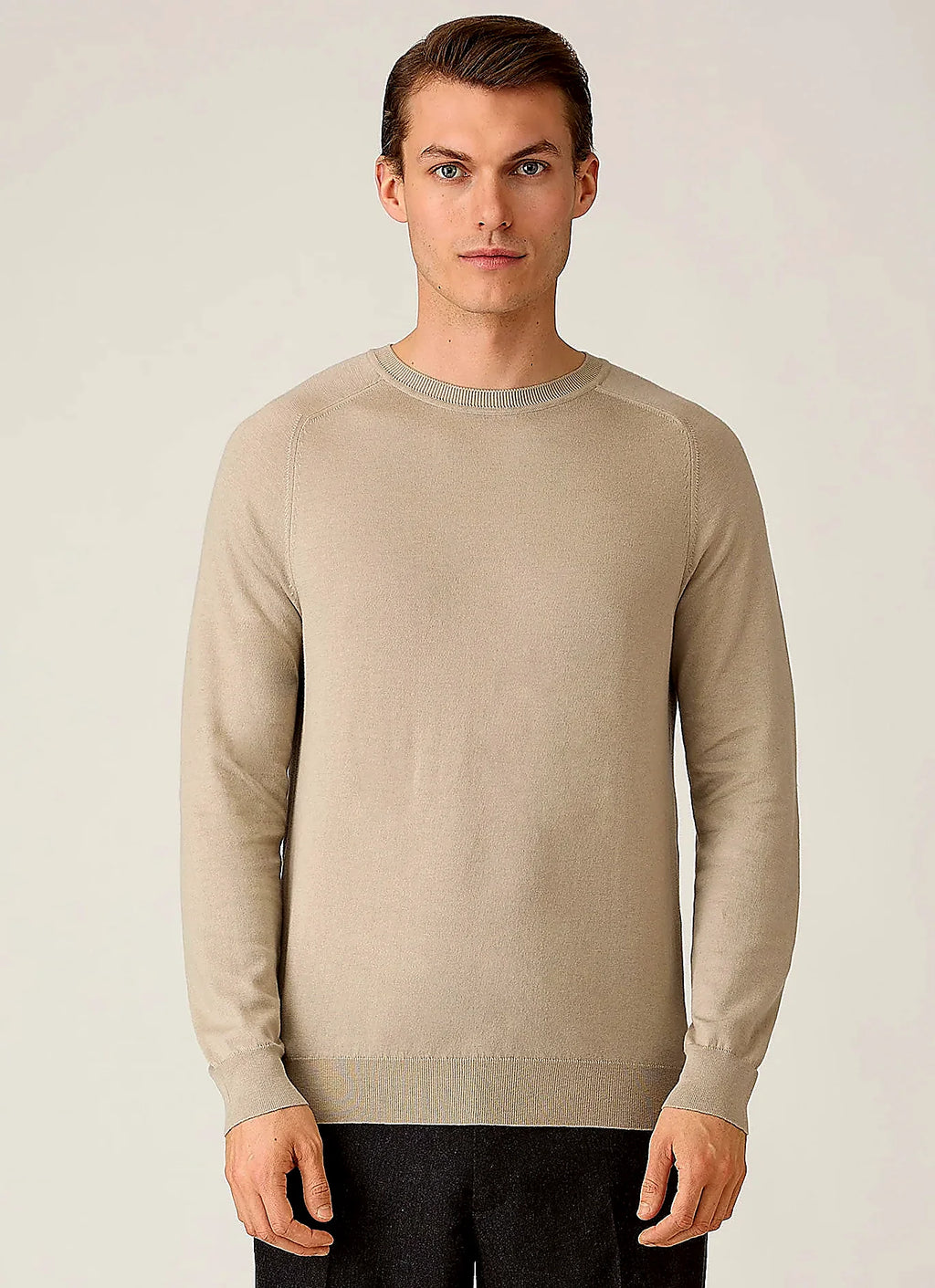 Stone sea island cashmere crew neck jumper for men