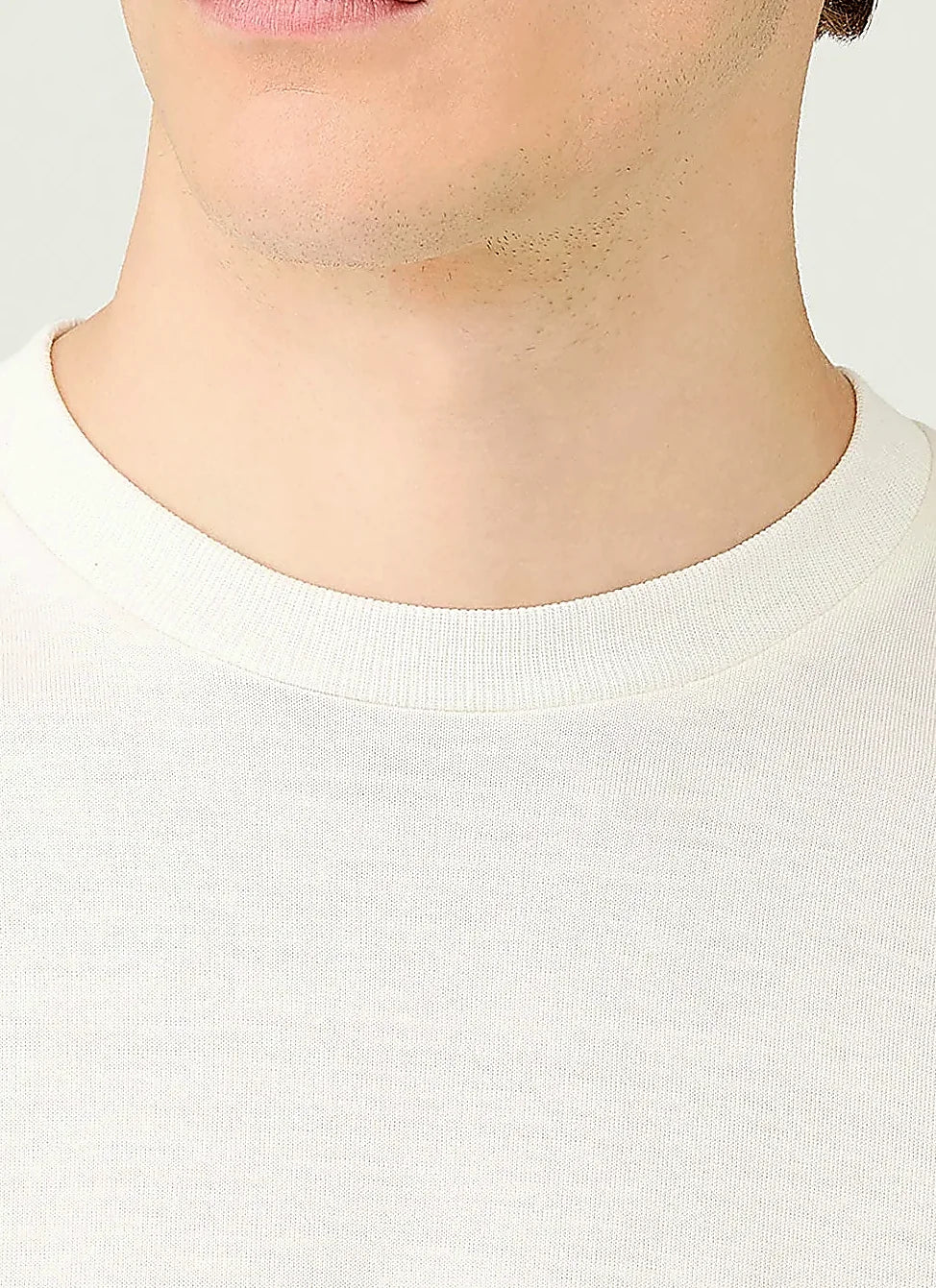 White T-shirt for men, silk cotton