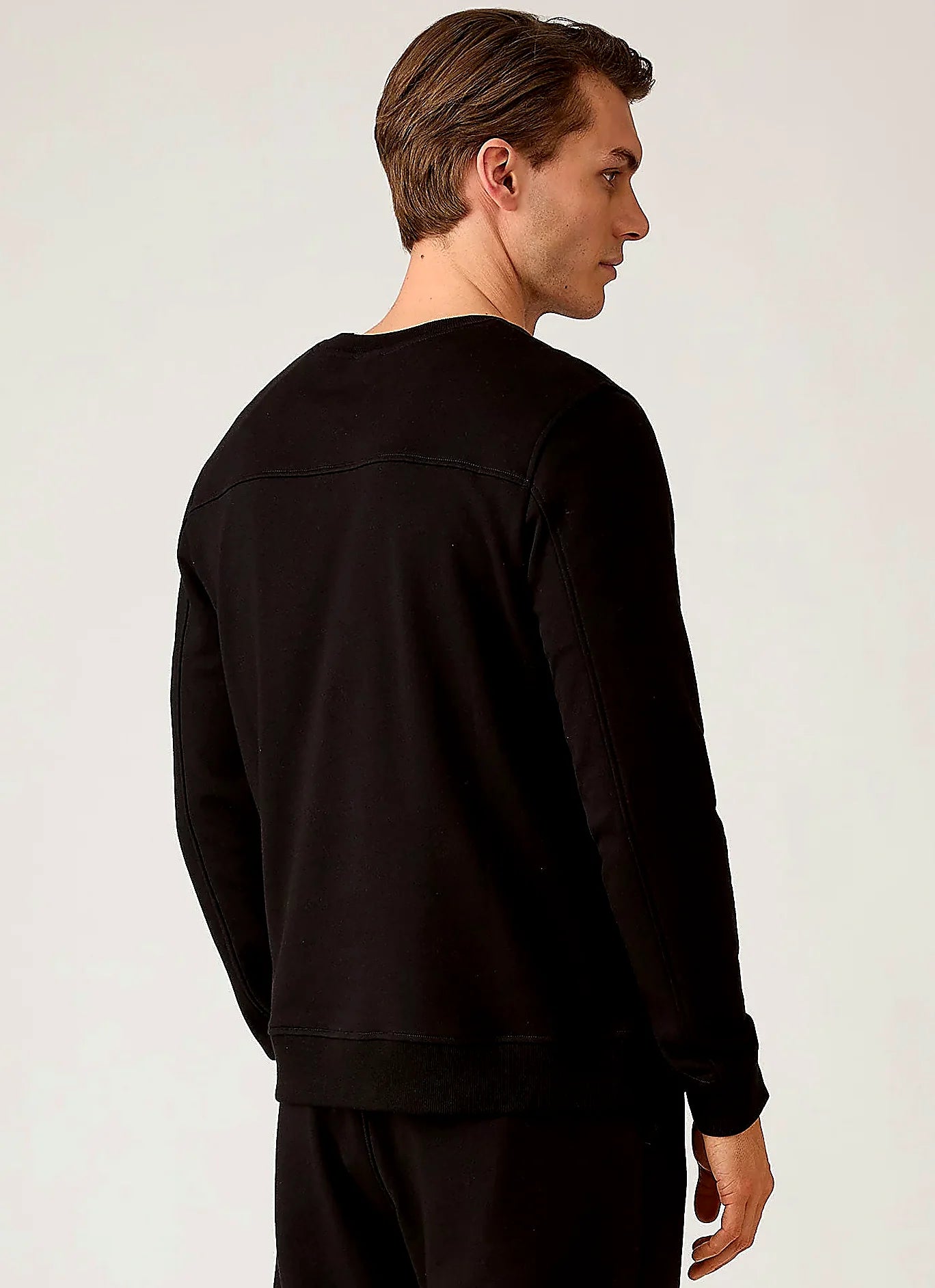 Men's supima cotton sweatshirt in Black